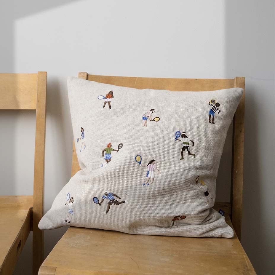 Kissenbezug Tennis - natur