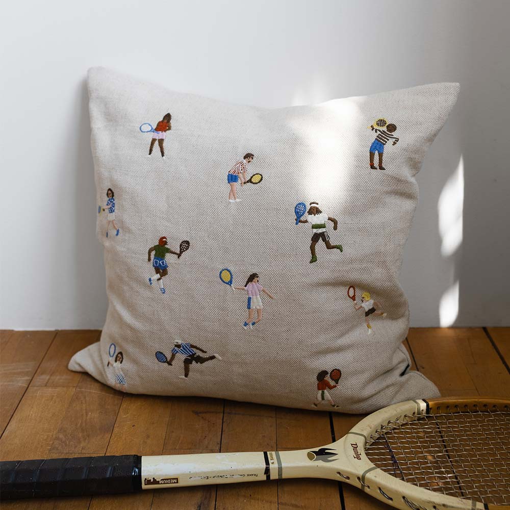 Kissenbezug Tennis - natur