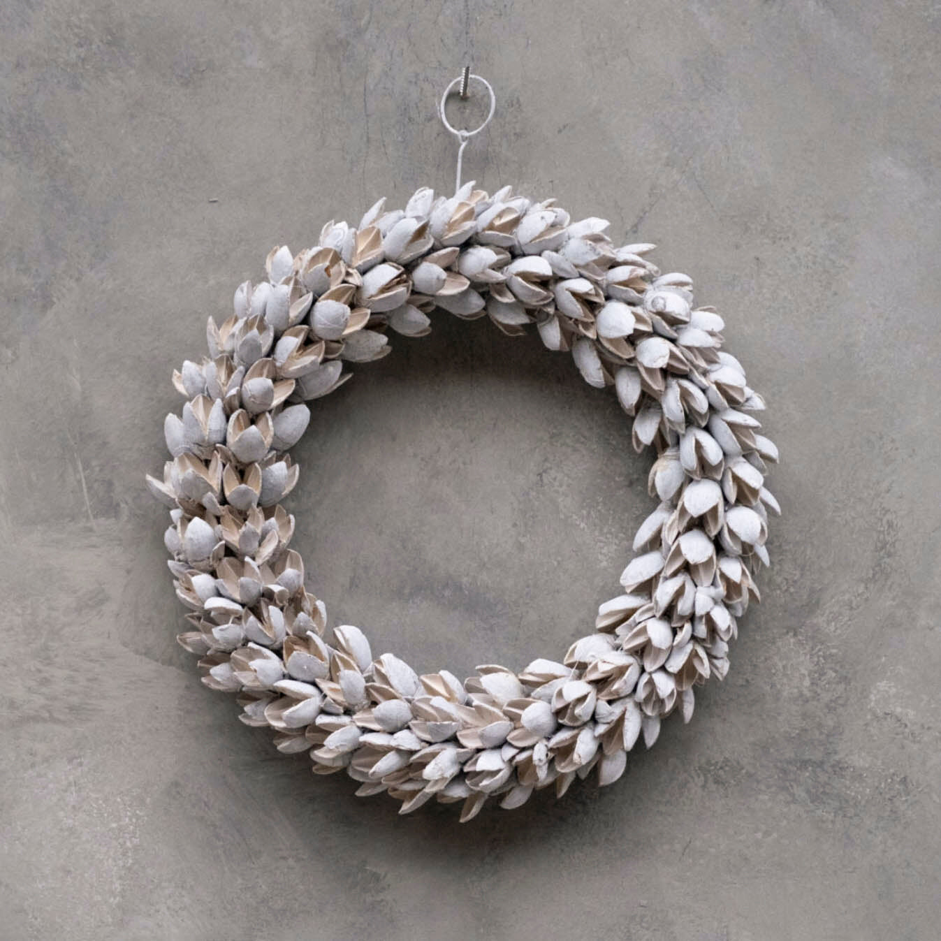 Kranz Bakuli dünn - weiß