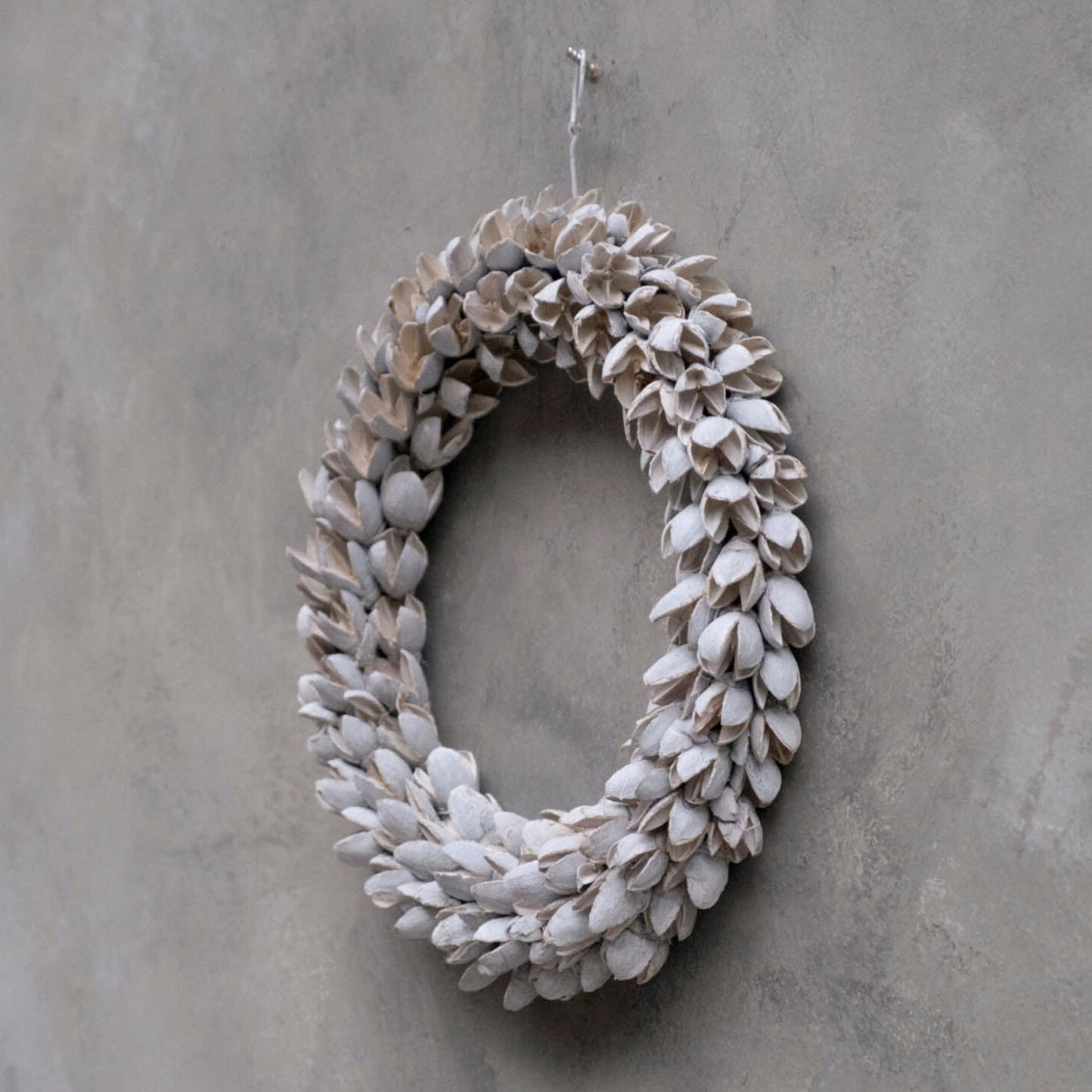 Kranz Bakuli dünn - weiß