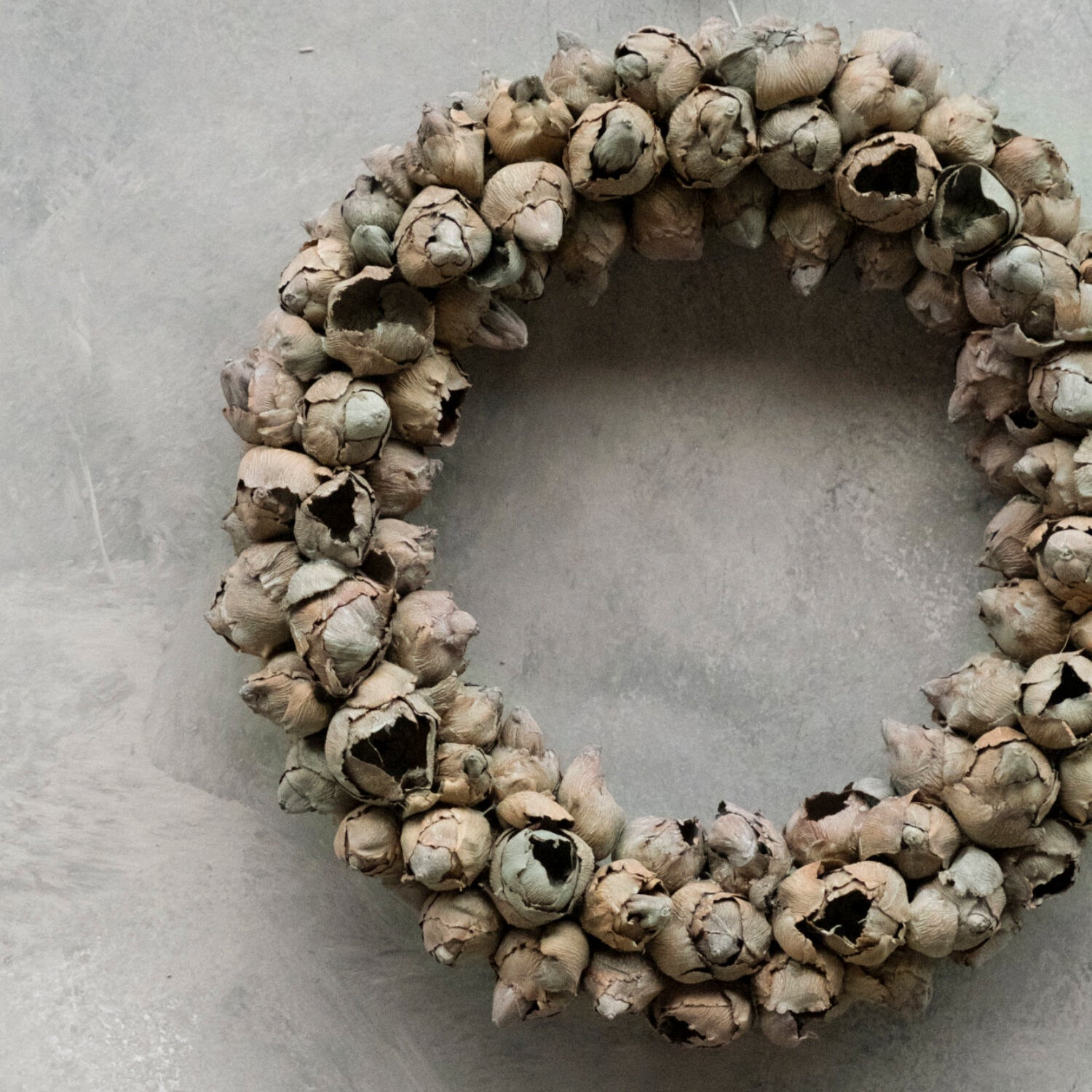 Kranz Coco fruit dünn - grau