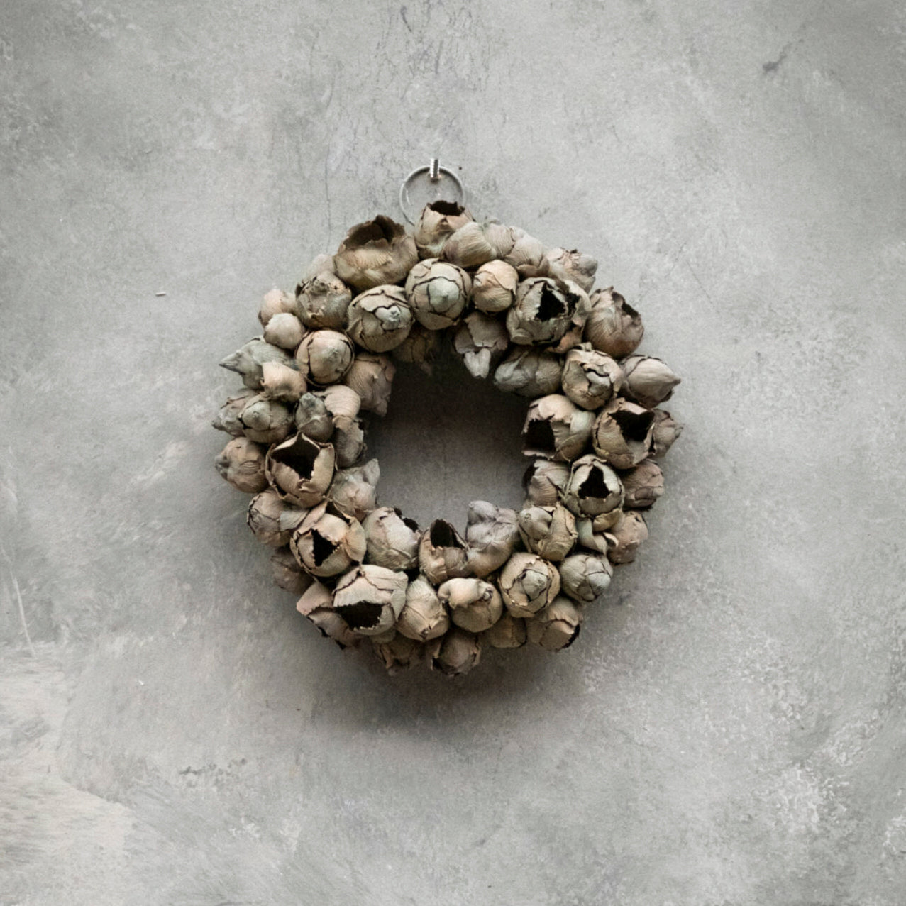 Kranz Coco fruit dünn - grau