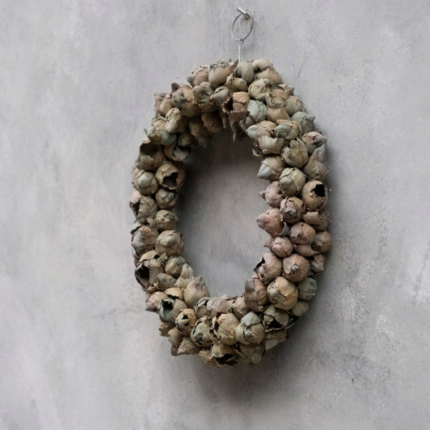 Kranz Coco fruit dünn - grau