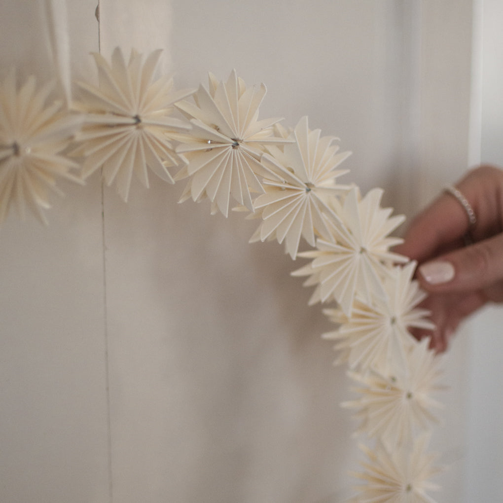 Kranz Flake Schneeflocken - weiß