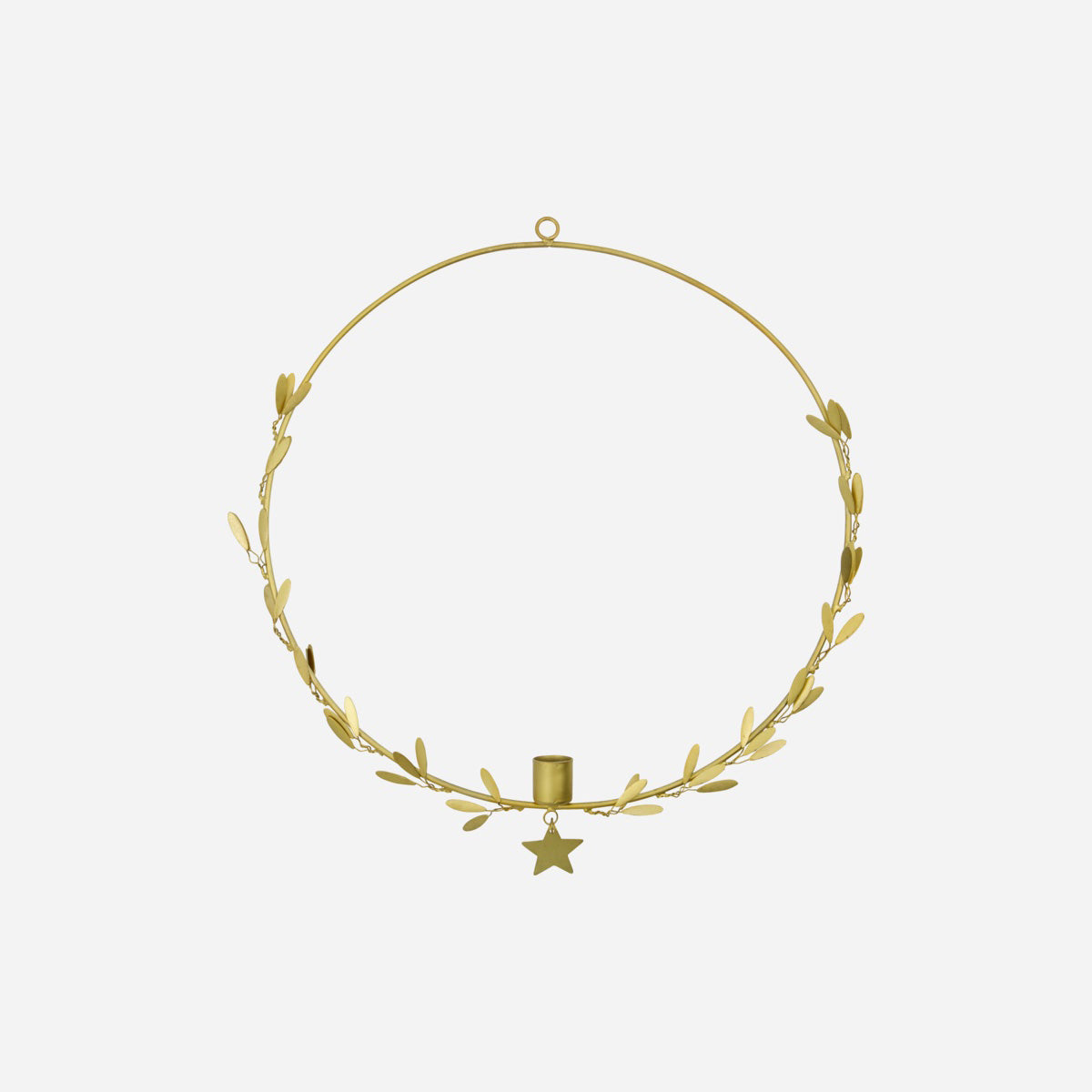 Kerzenhalter Kranz Mistel - gold