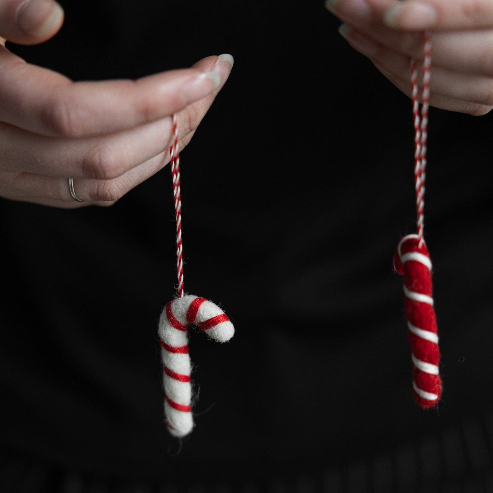 Filzanhänger Zuckerstange Kroksta