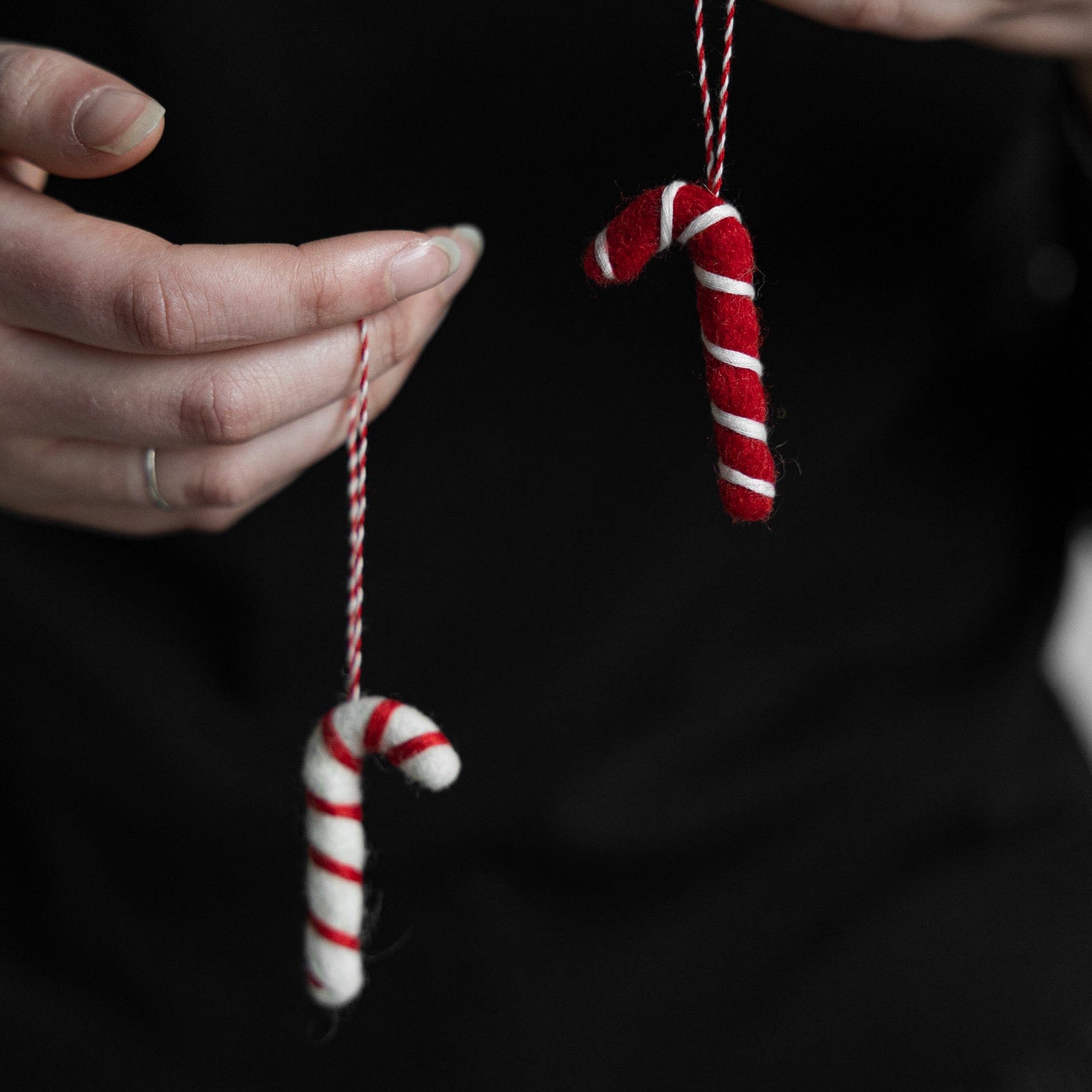 Filzanhänger Zuckerstange Kroksta