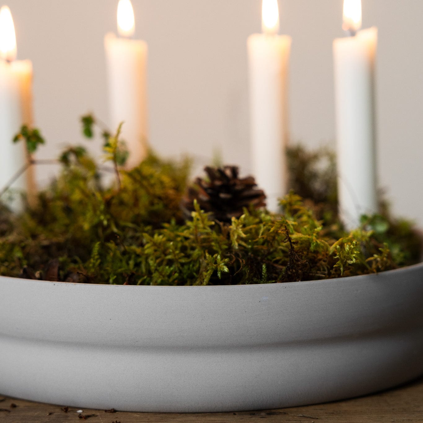 Kerzenhalter Kvistholmen - hellgrau