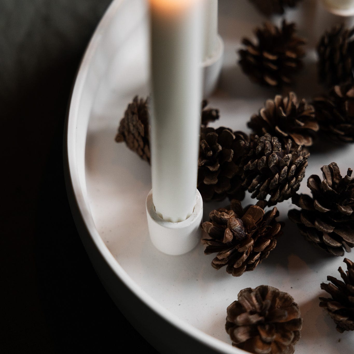 Kerzenhalter Kvistholmen - weiß