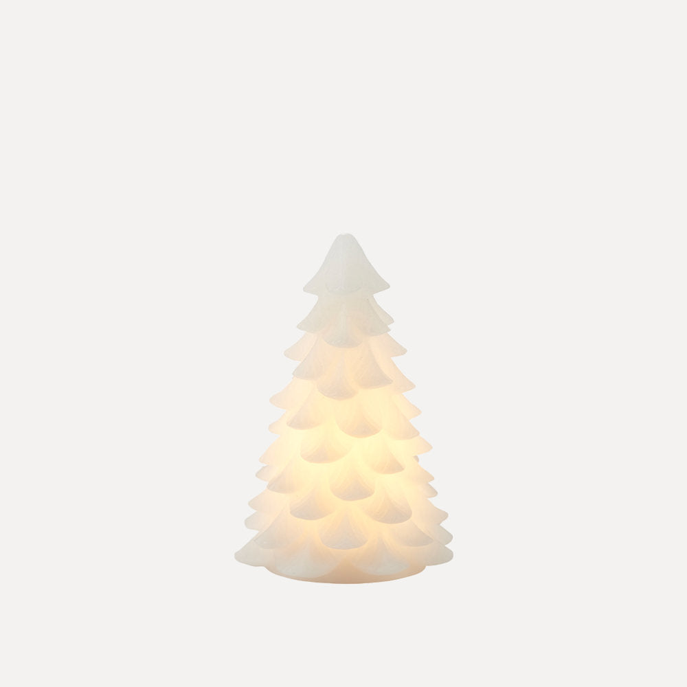 LED-Leuchte Tannenbaum Carla Wachs - weiß