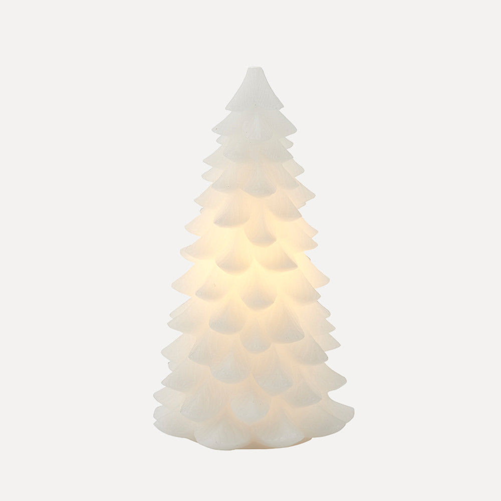 LED-Leuchte Tannenbaum Carla Wachs - weiß