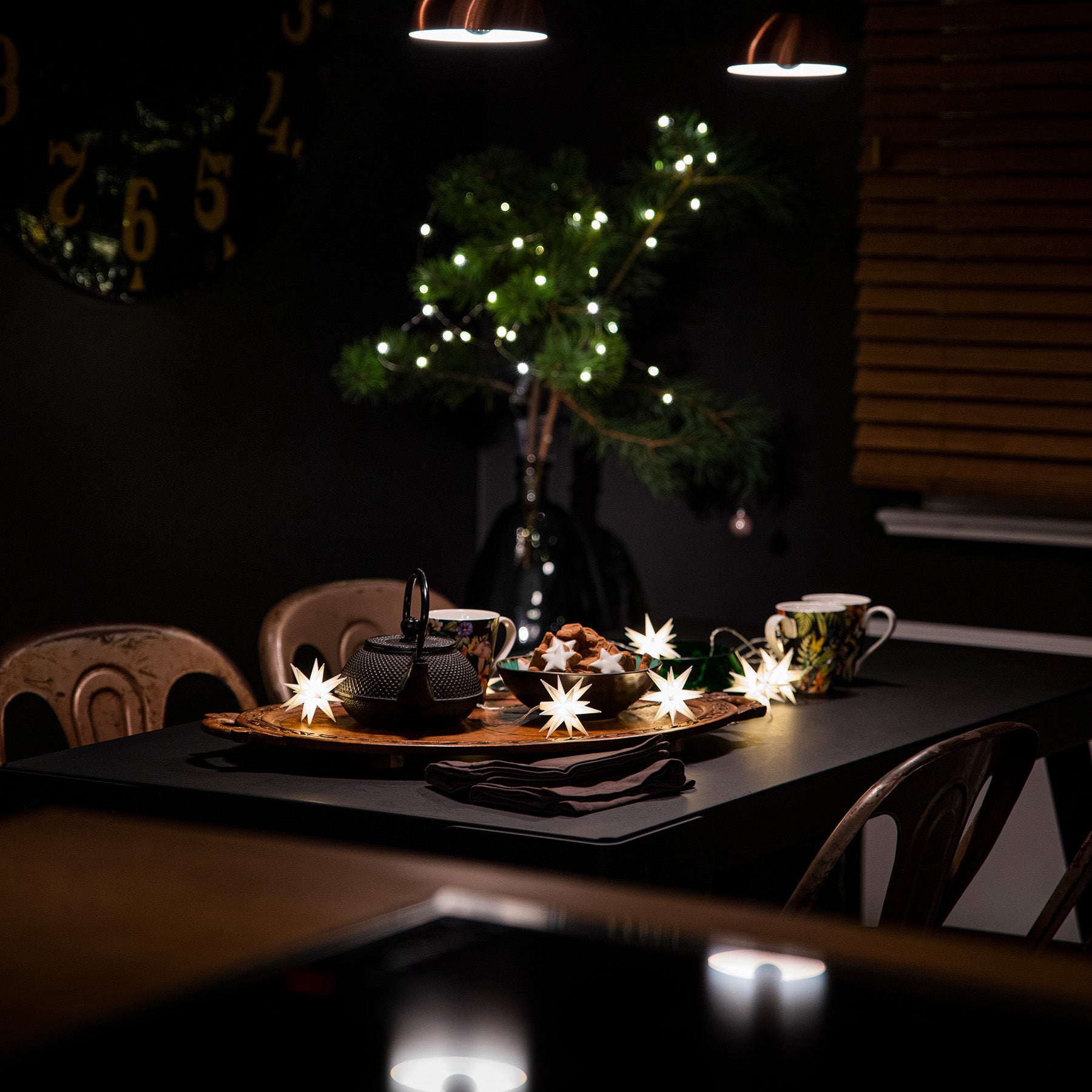 LED-Sternenkette - 9 Sterne ø 12cm - outdoorgeeignet