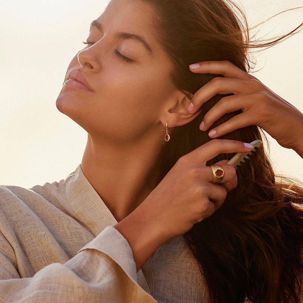 Ohrringe Lysia Rosewood - gold