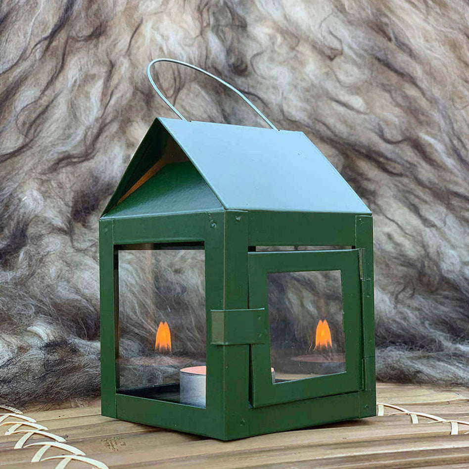 Laterne mit Aufhängung - grün