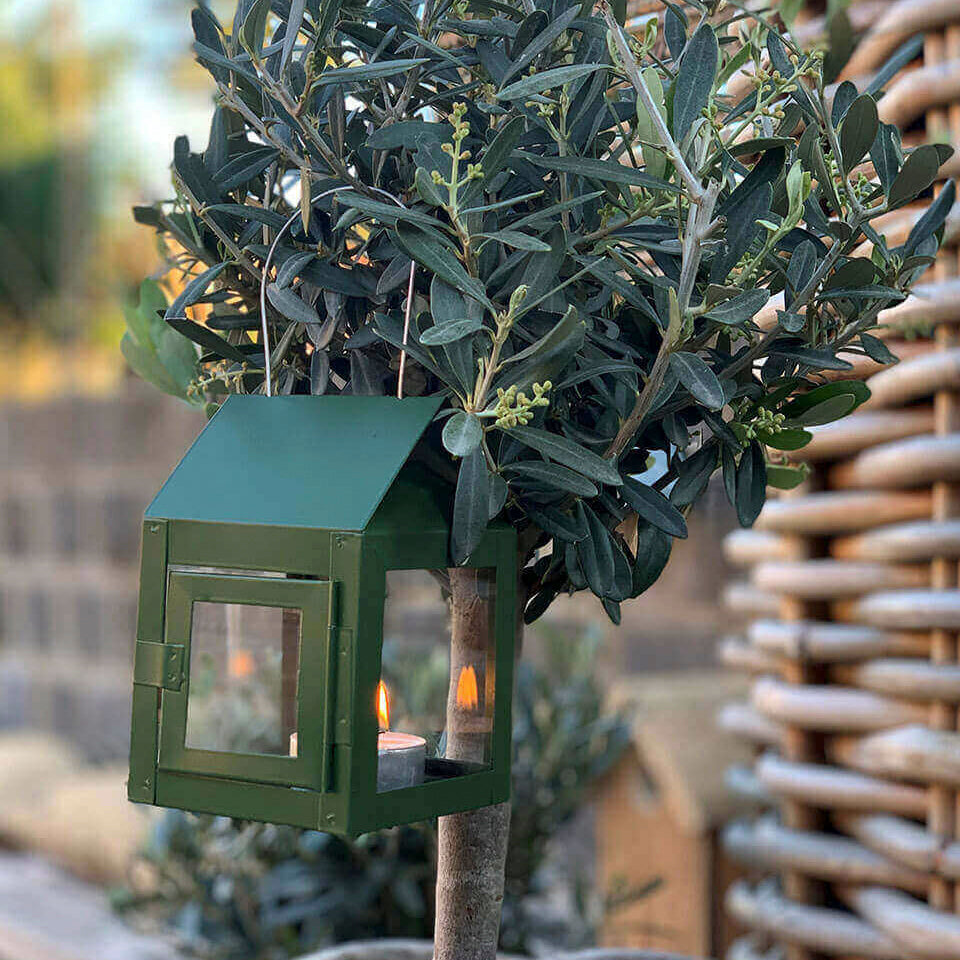 Laterne mit Aufhängung - grün