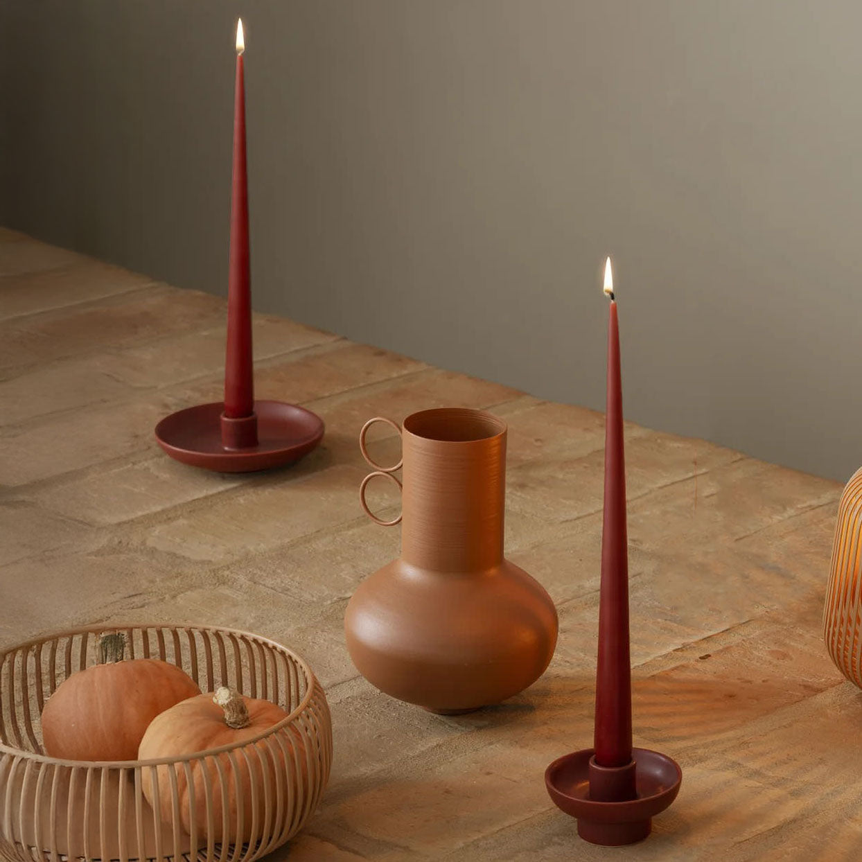 Kerzenhalter VELA S/M - brandy brown