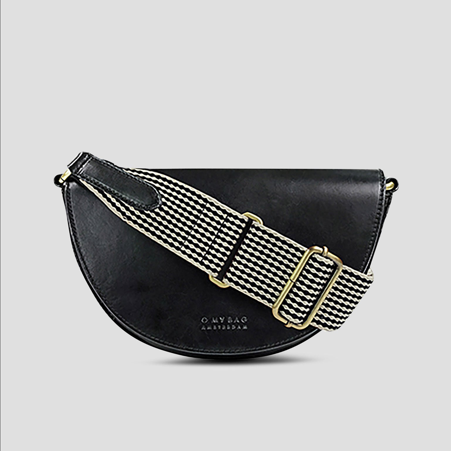 Laura Tasche - Leder Schwarz mit 2 Straps