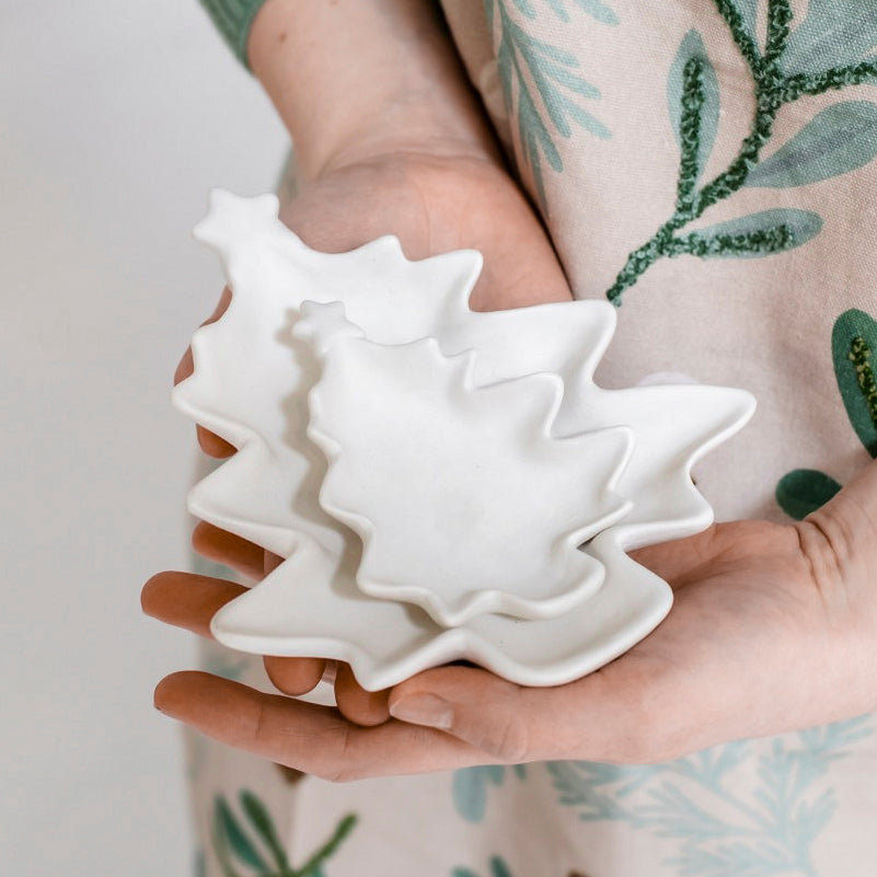 Schale Baum Fira 2er Set - weiß