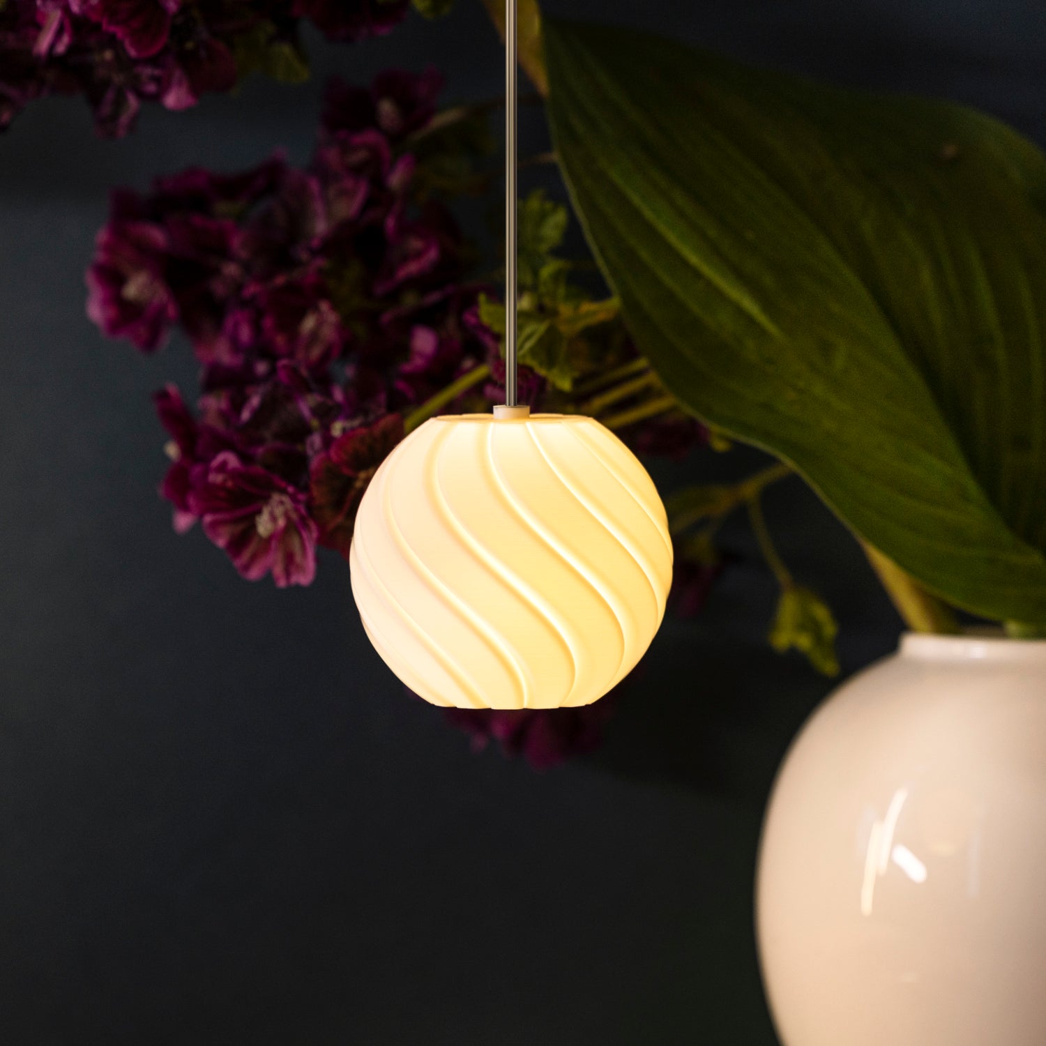 Lampenschirm WAVE für LED-Stern - weiß