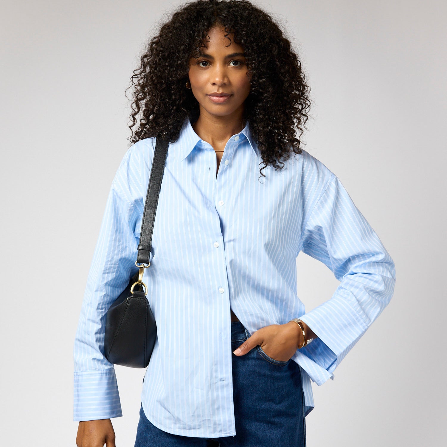 Leo Tasche - Leder Schwarz mit 2 Straps