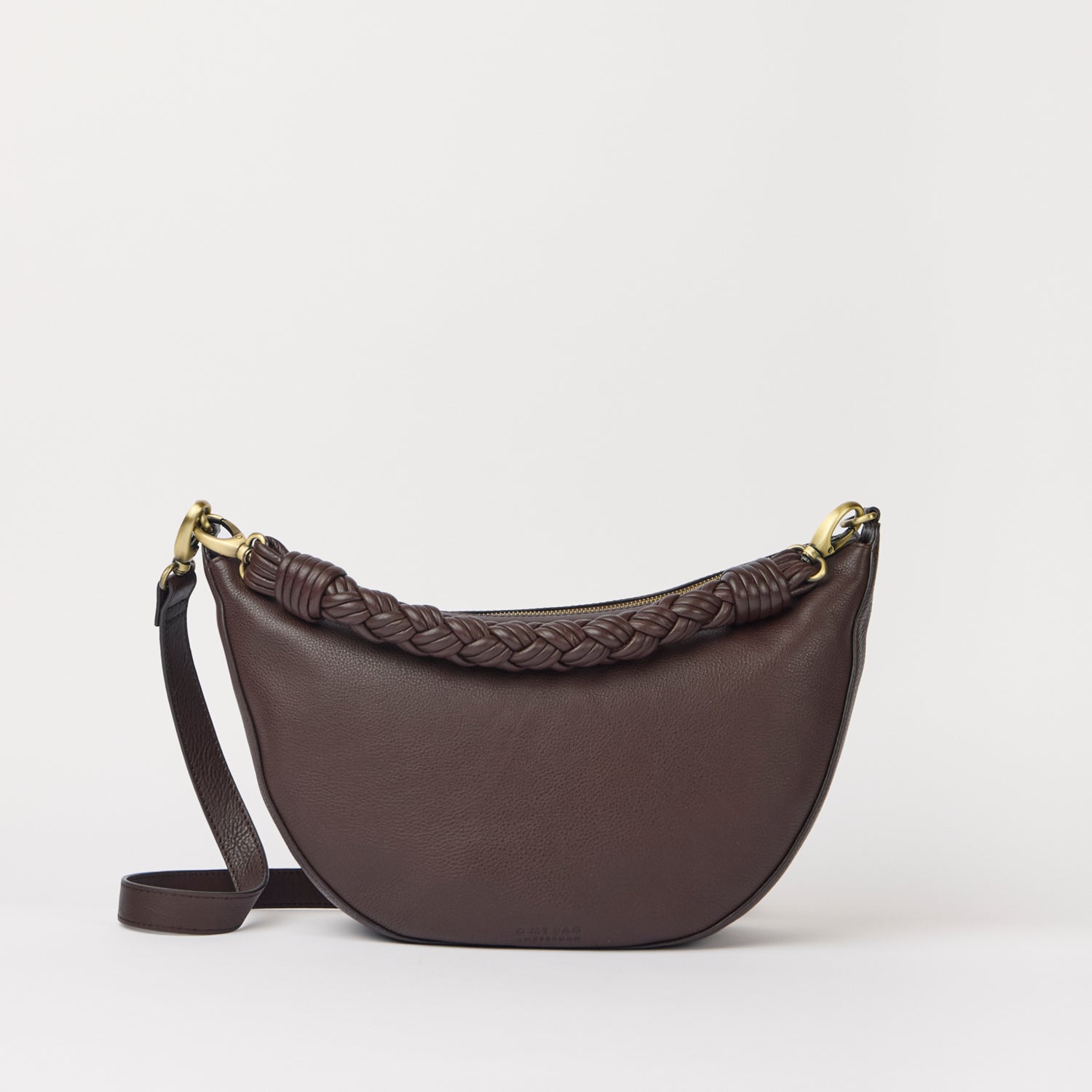 Leo Maxi Tasche - Leder Chocolate mit 2 Straps