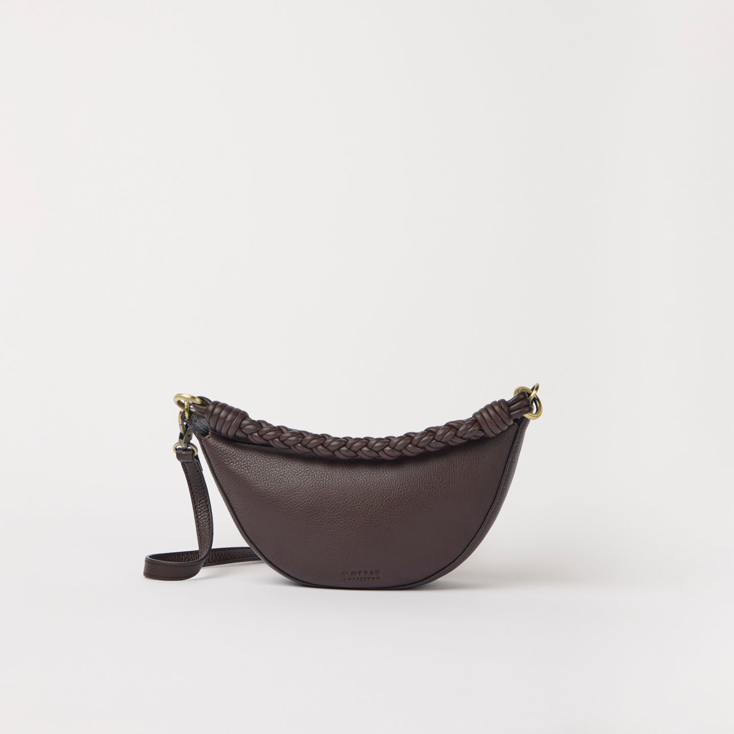 Leo Mini Tasche - Leder Chocolate mit 2 Straps