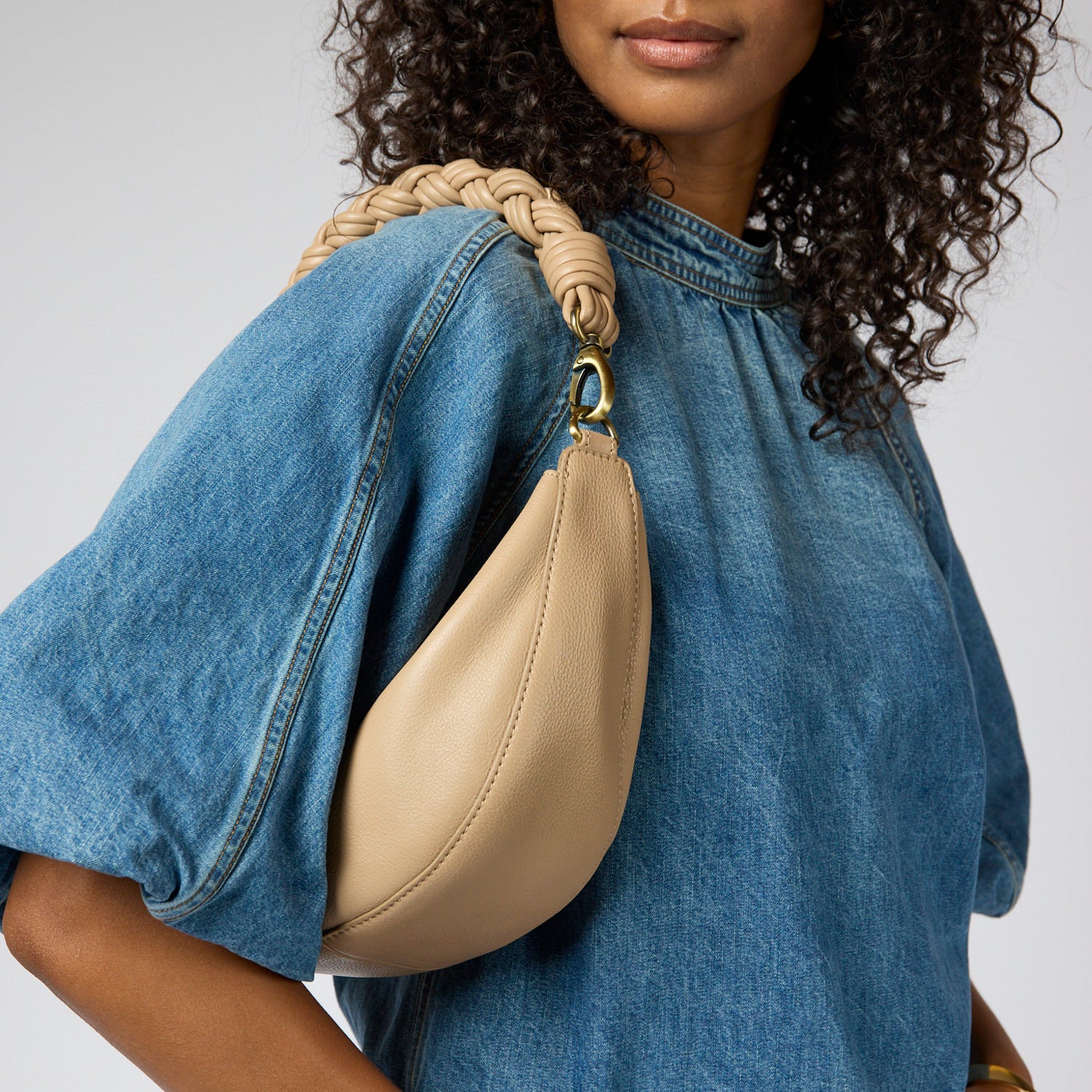 Leo Tasche - Leder Sand mit 2 Straps