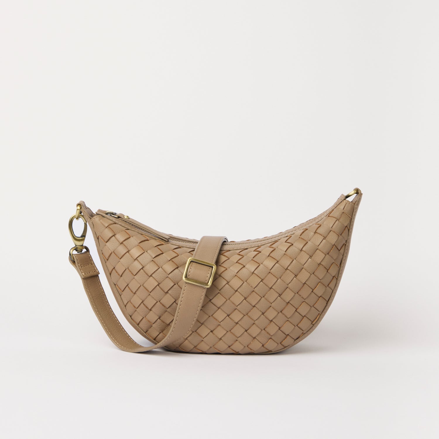 Leo Tasche - Leder Woven Sand