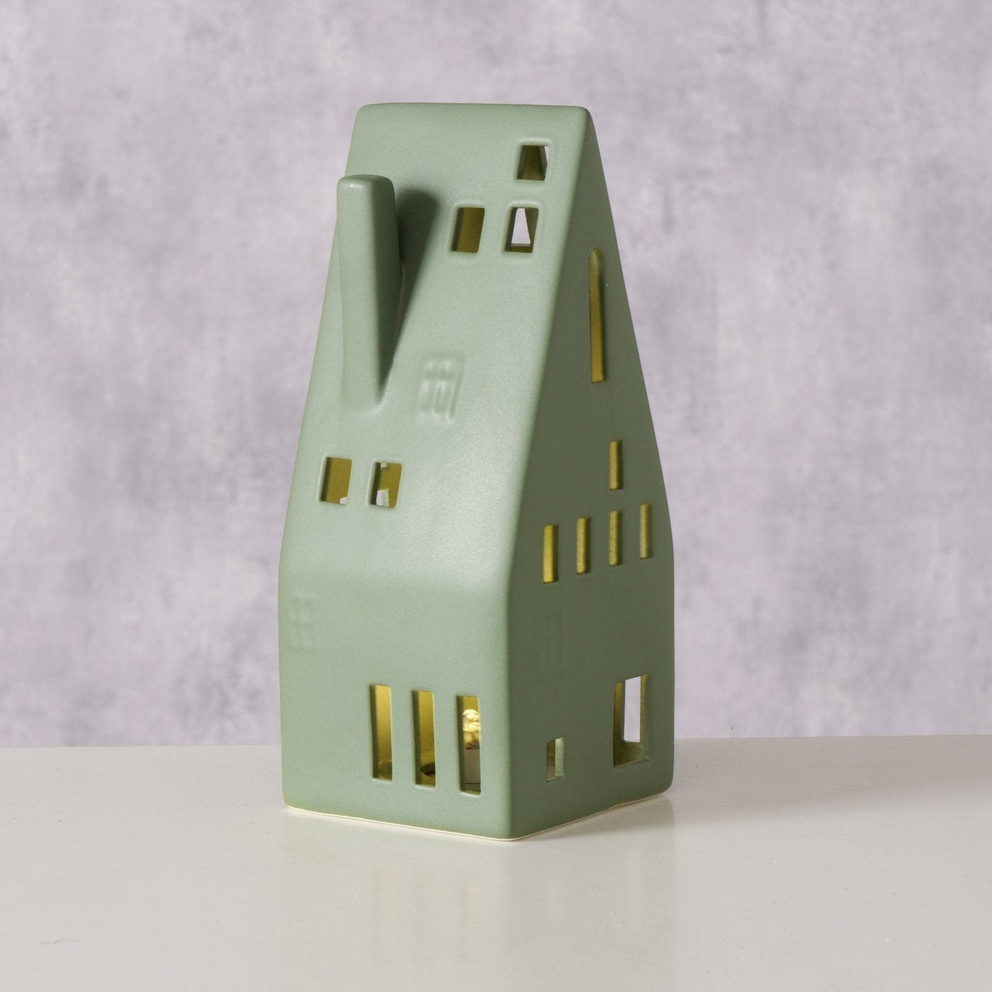 Lichthaus Hygga mit LED Beleuchtung M - grün