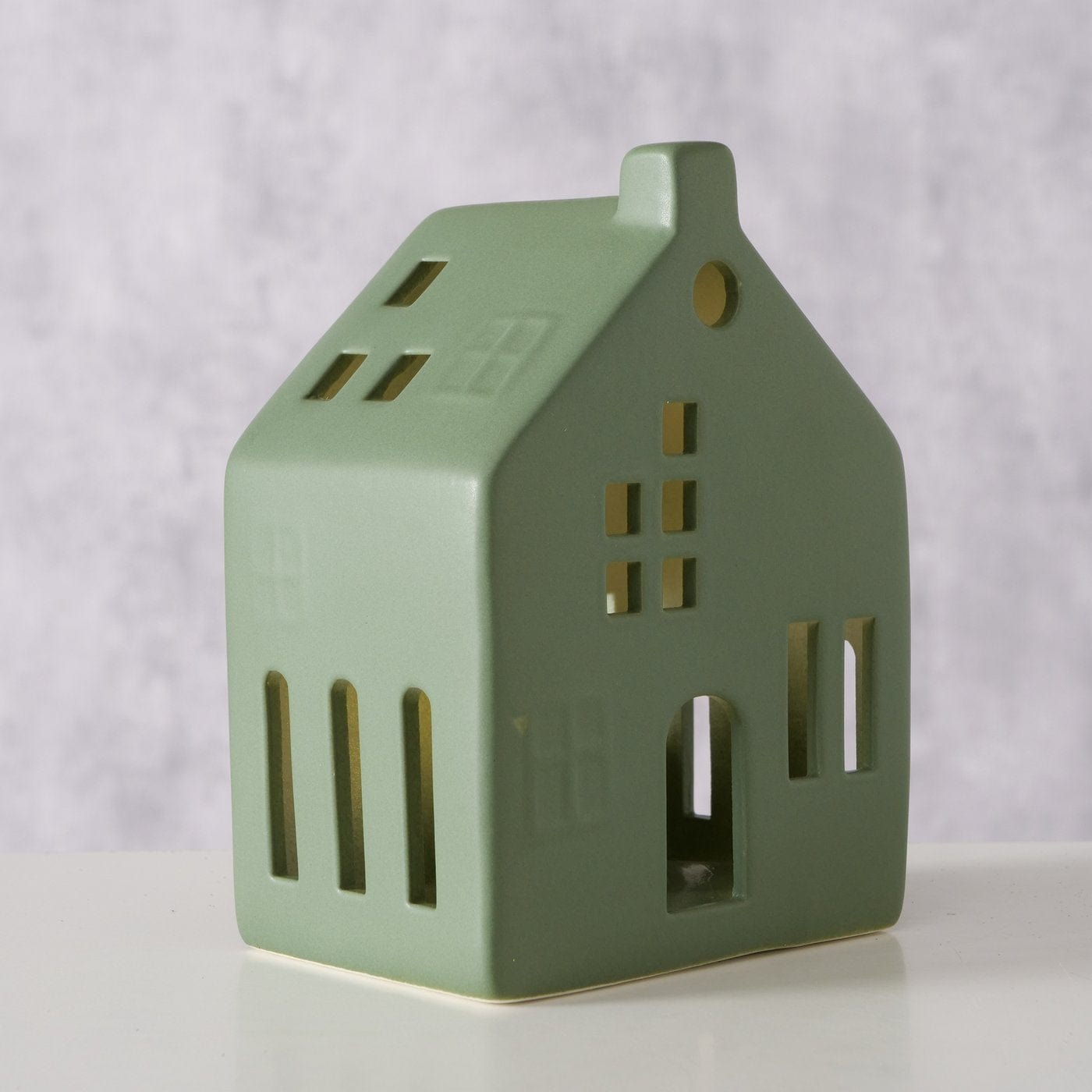 Lichthaus Hygga S mit LED Beleuchtung - grün