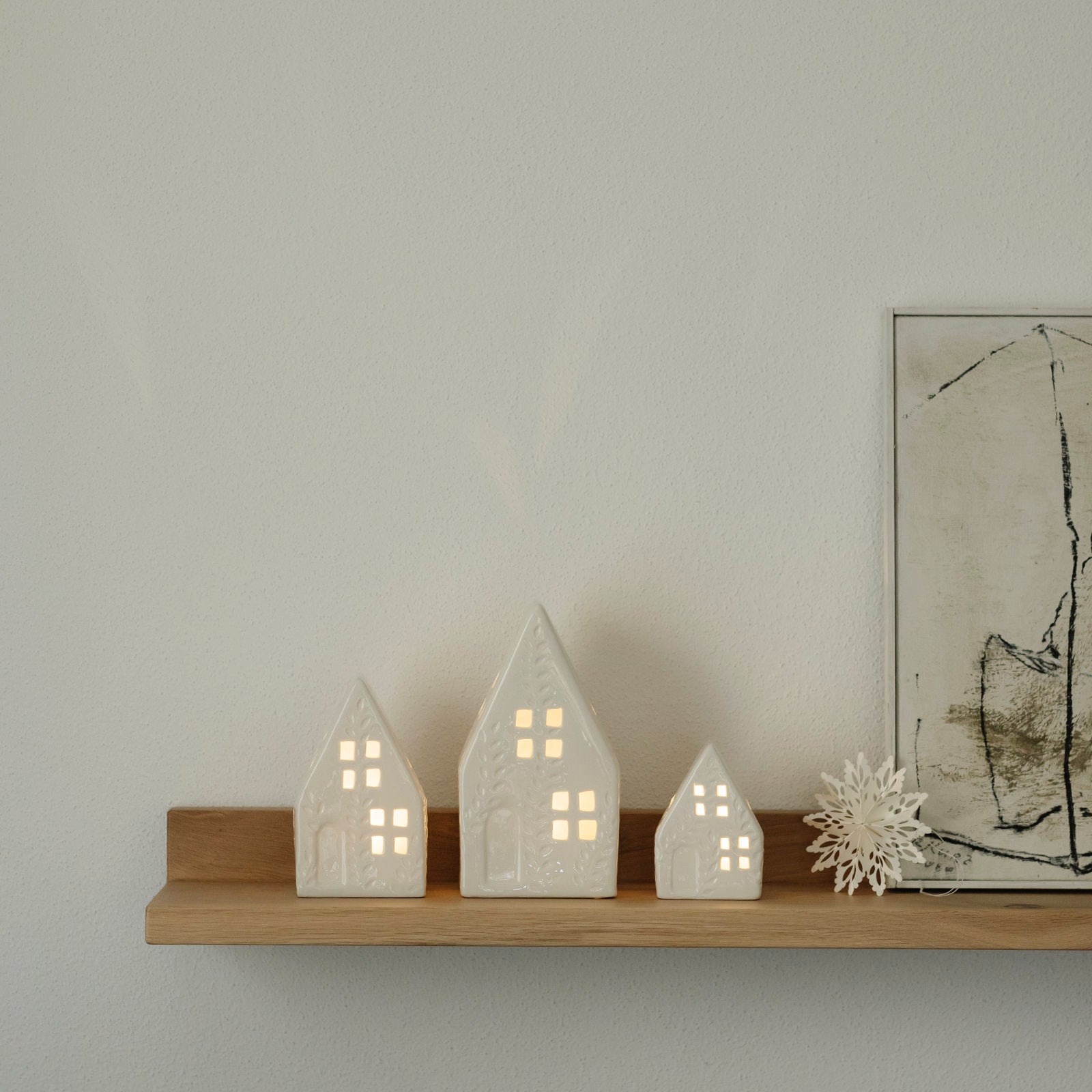 OUTLET Lichthaus Maries mit LED Beleuchtung - weiß