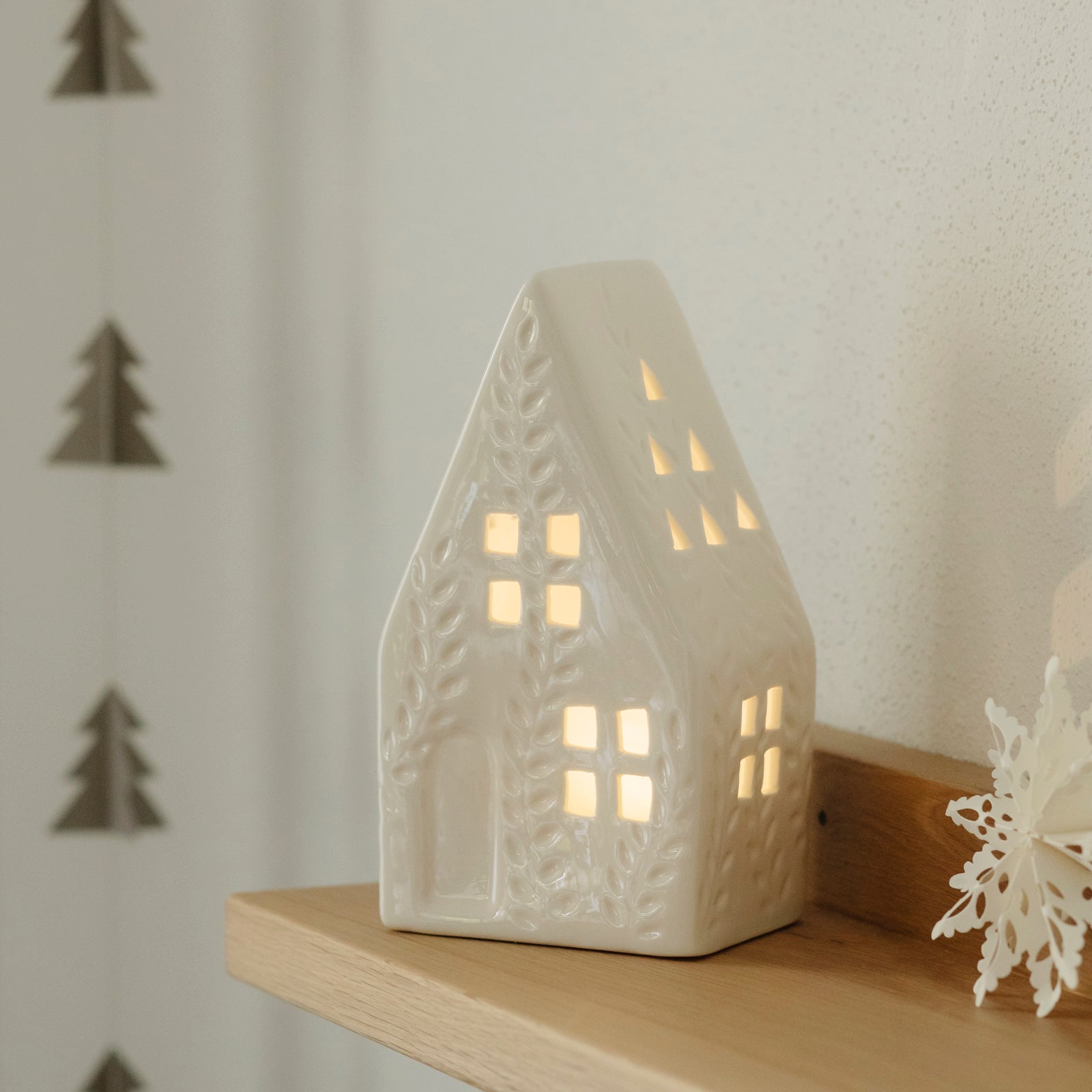 OUTLET Lichthaus Maries mit LED Beleuchtung - weiß