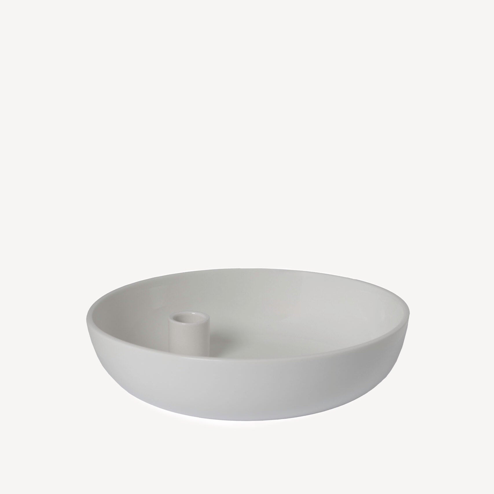 Lidatorp Kerzenhalter 21cm - weiß glasiert