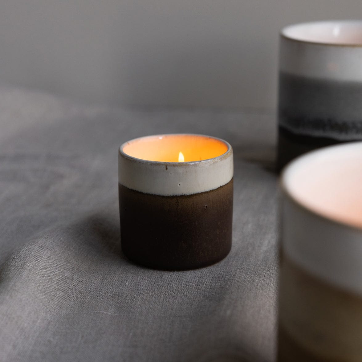 OUTLET Ljungarum Teelichthalter - braun