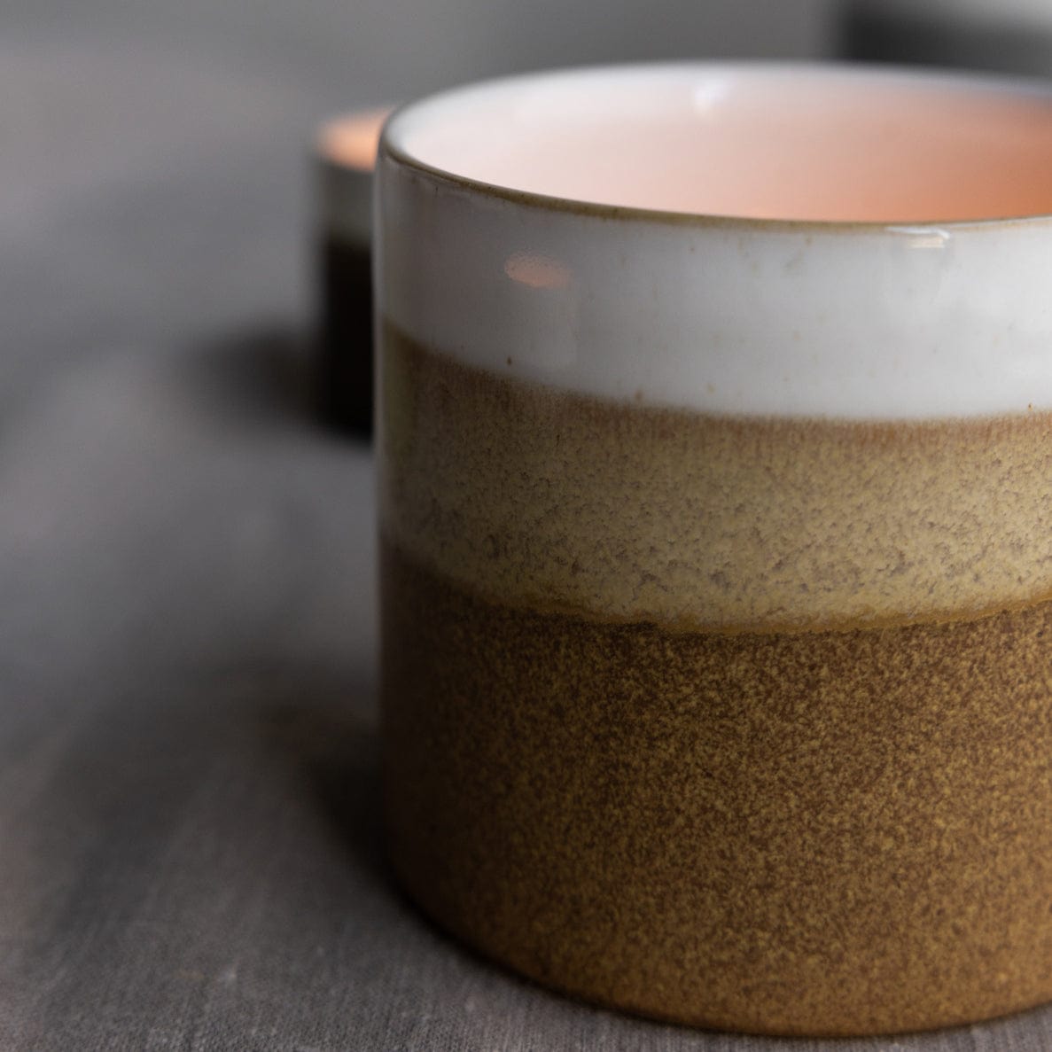 OUTLET Ljungarum Teelichthalter - hellbraun