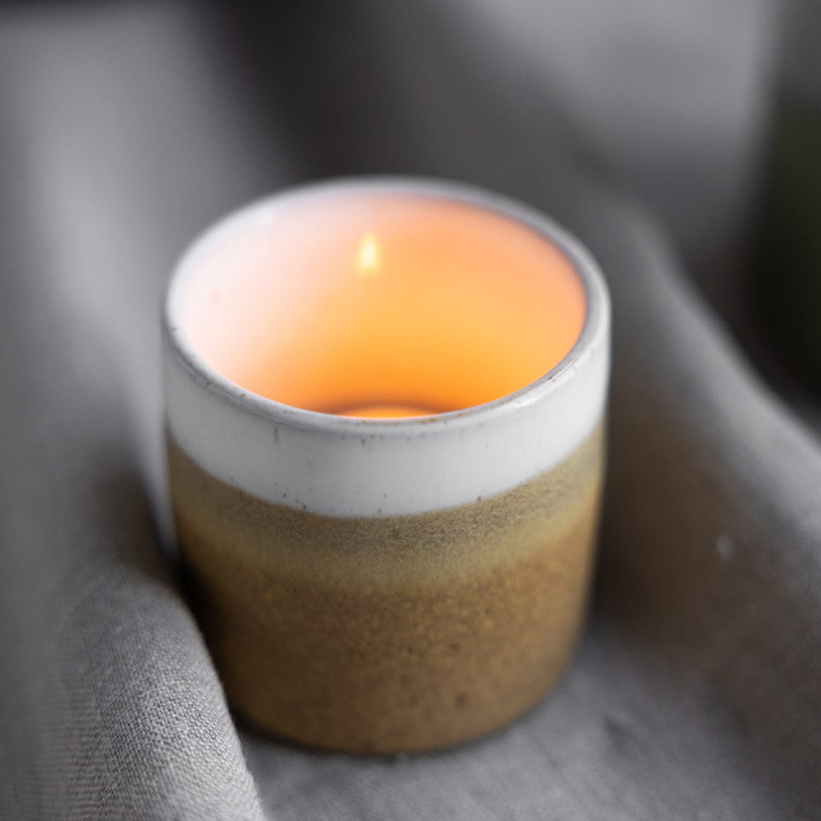 OUTLET Ljungarum Teelichthalter - hellbraun