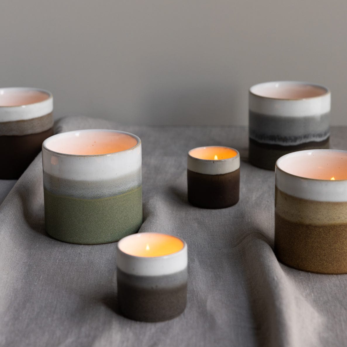 OUTLET Ljungarum Teelichthalter - grau