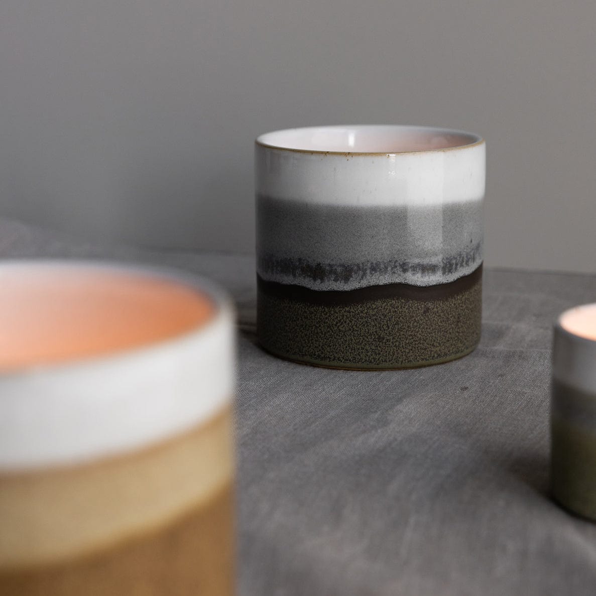 OUTLET Ljungarum Teelichthalter - grau