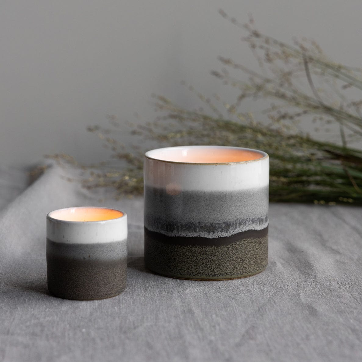 OUTLET Ljungarum Teelichthalter - grau