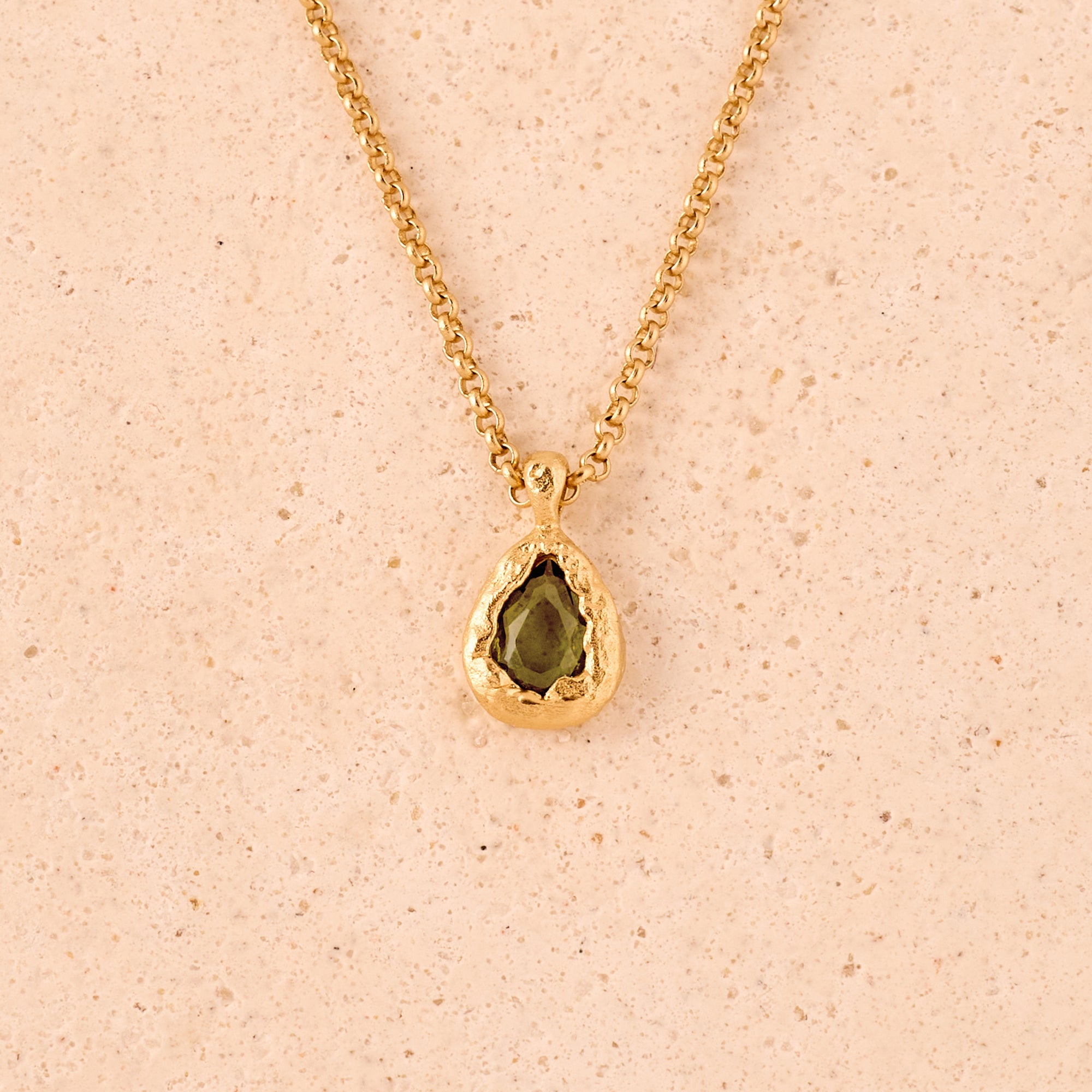 Kette Lysia olive - gold