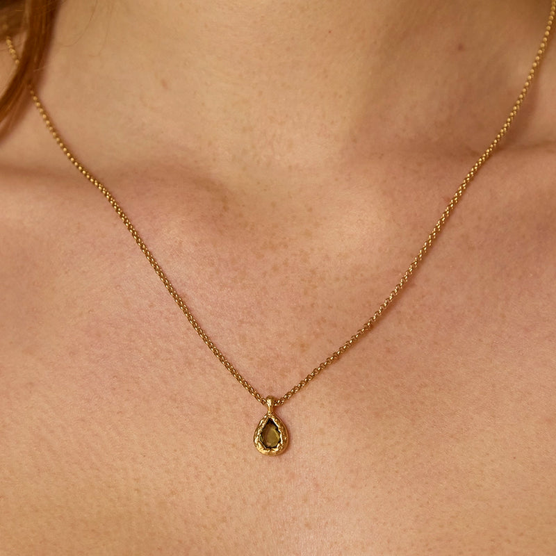 Kette Lysia olive - gold