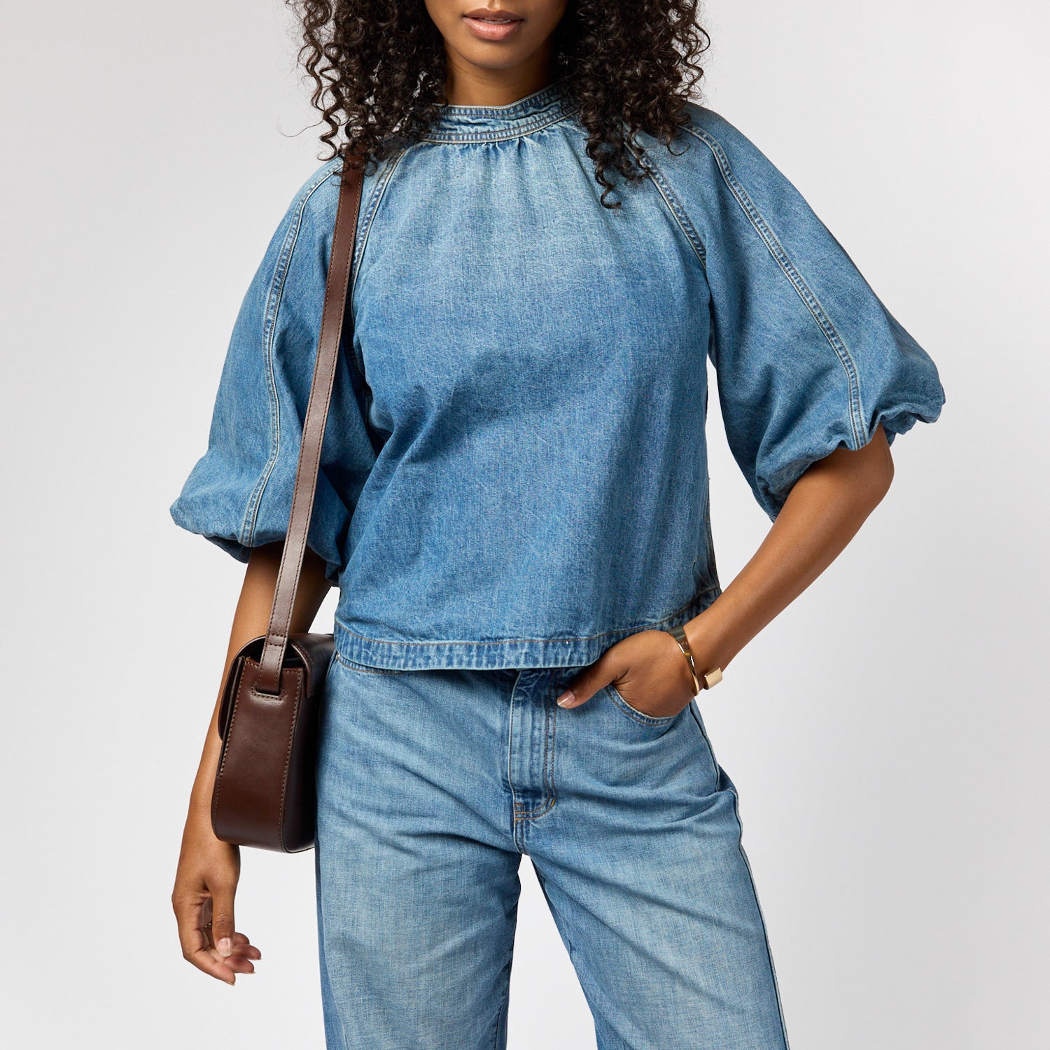 Nina Tasche - Leder Chocolate