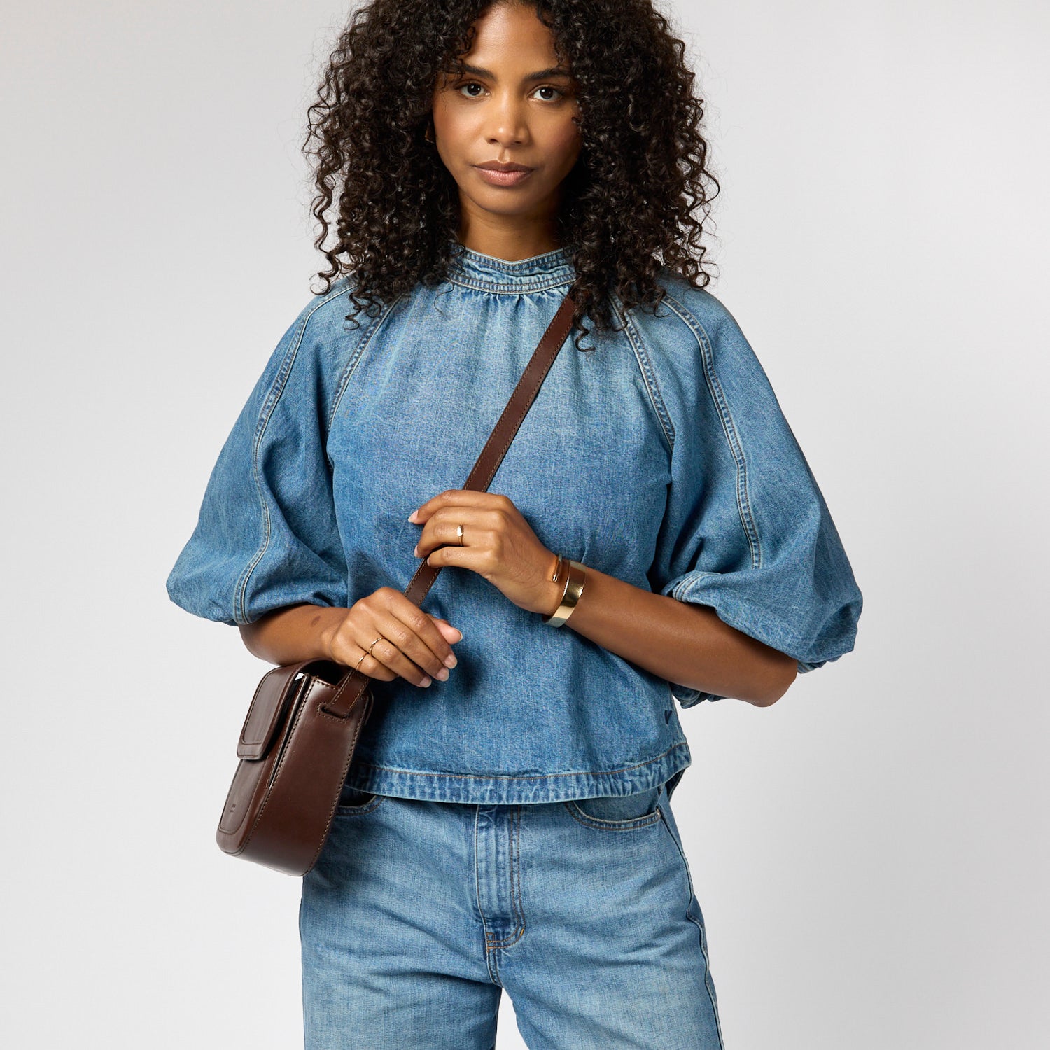 Nina Tasche - Leder Chocolate