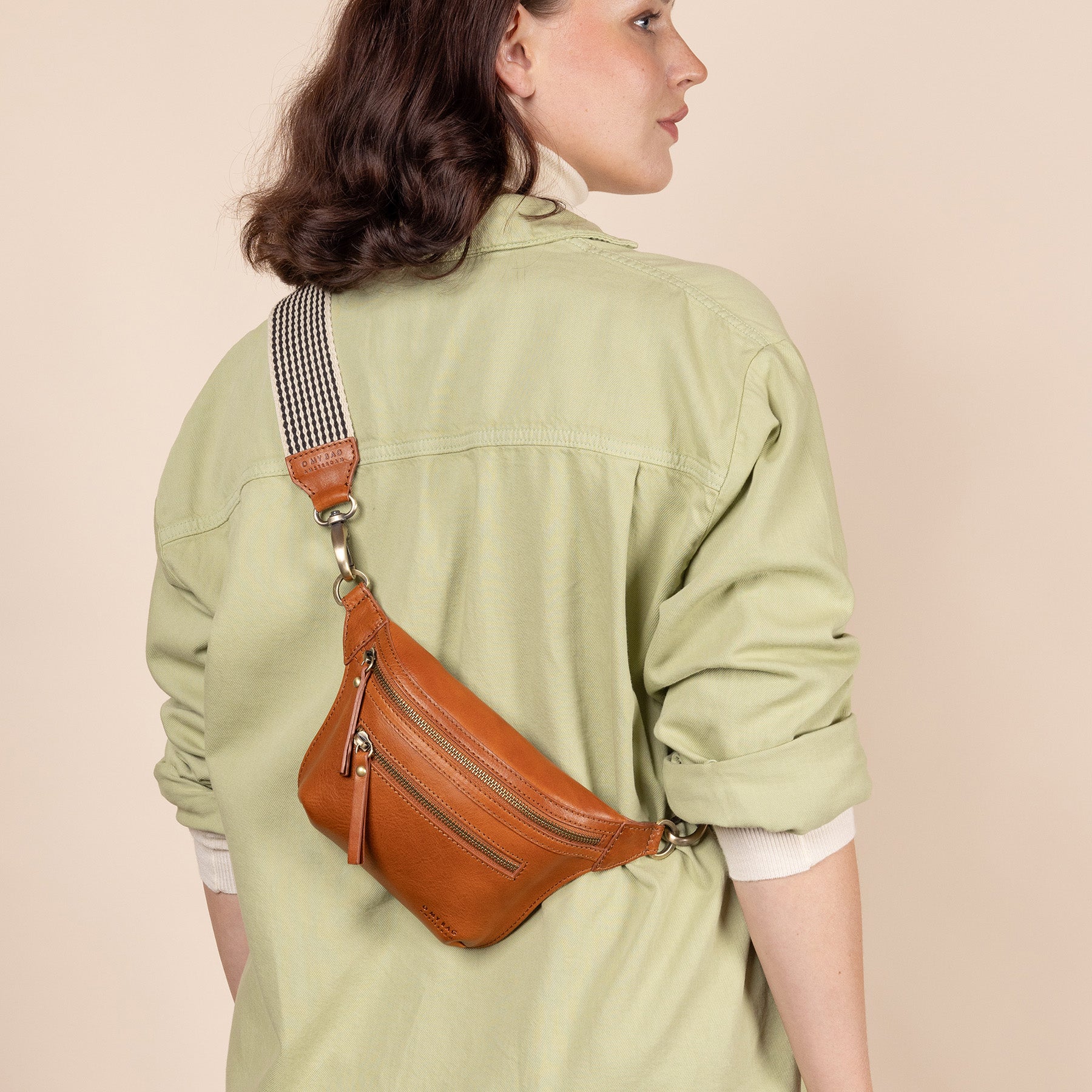 Beck's Bauchtasche - Leder Cognac