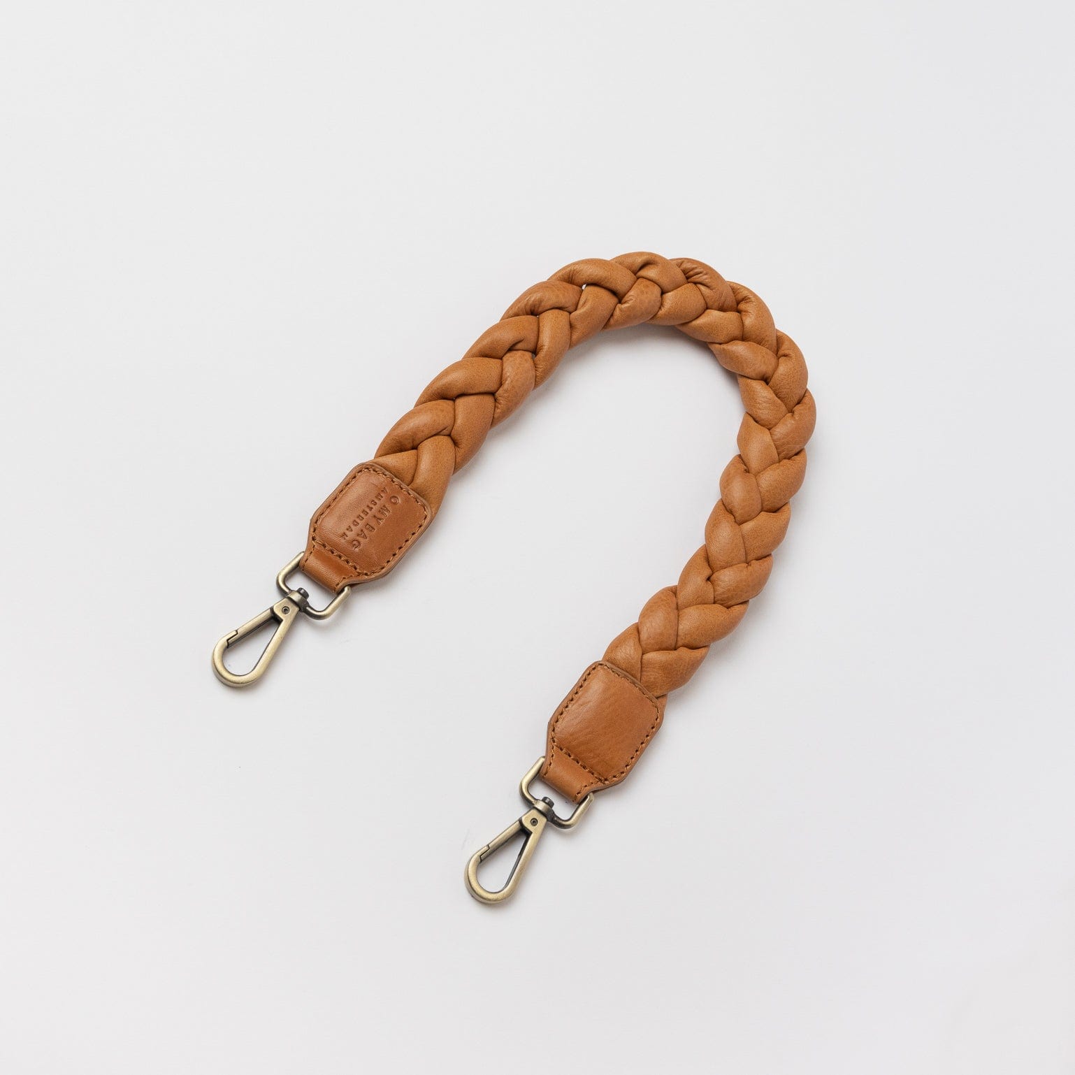 Taschengurt Geflochten Leder - Cognac