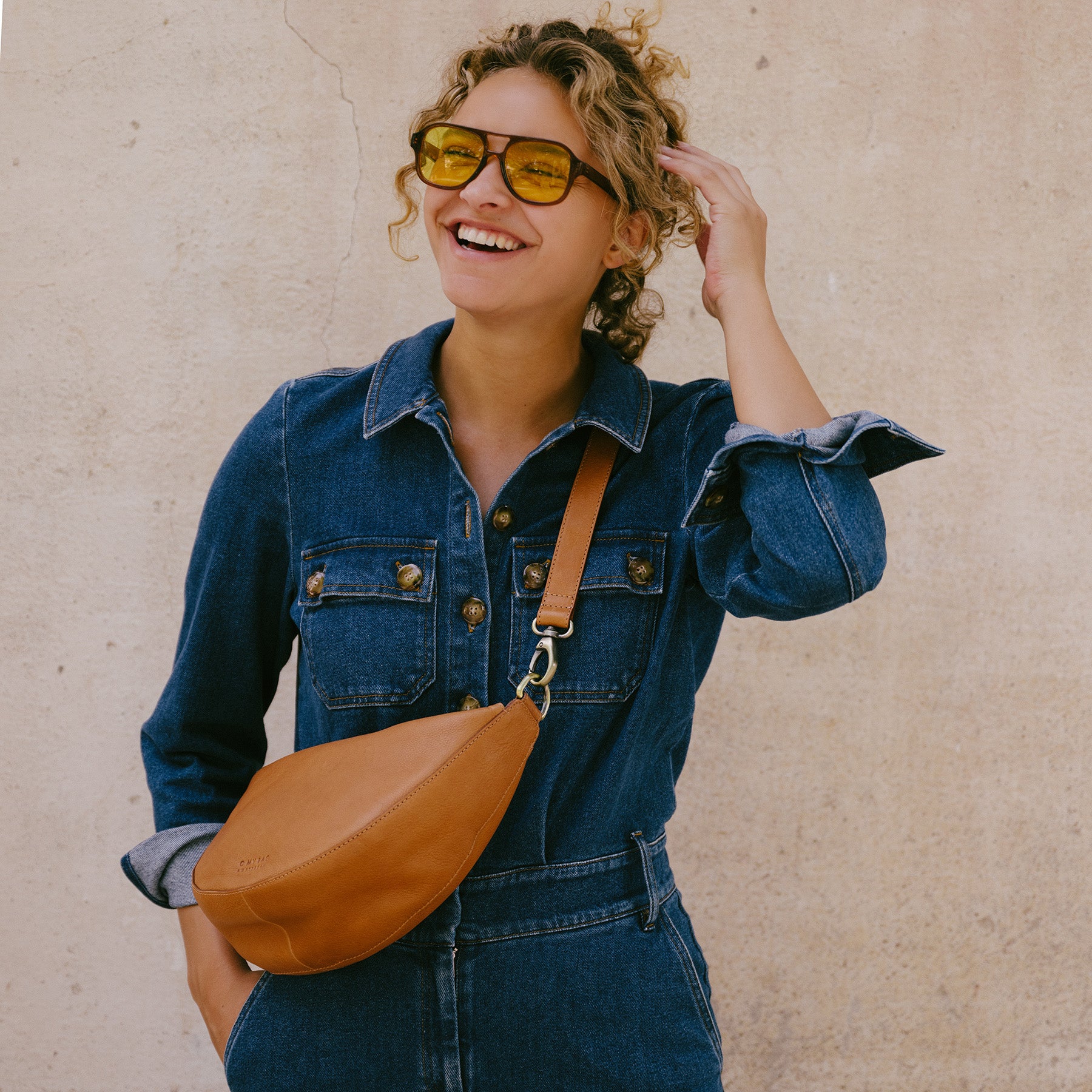 Leo Tasche - Leder Cognac