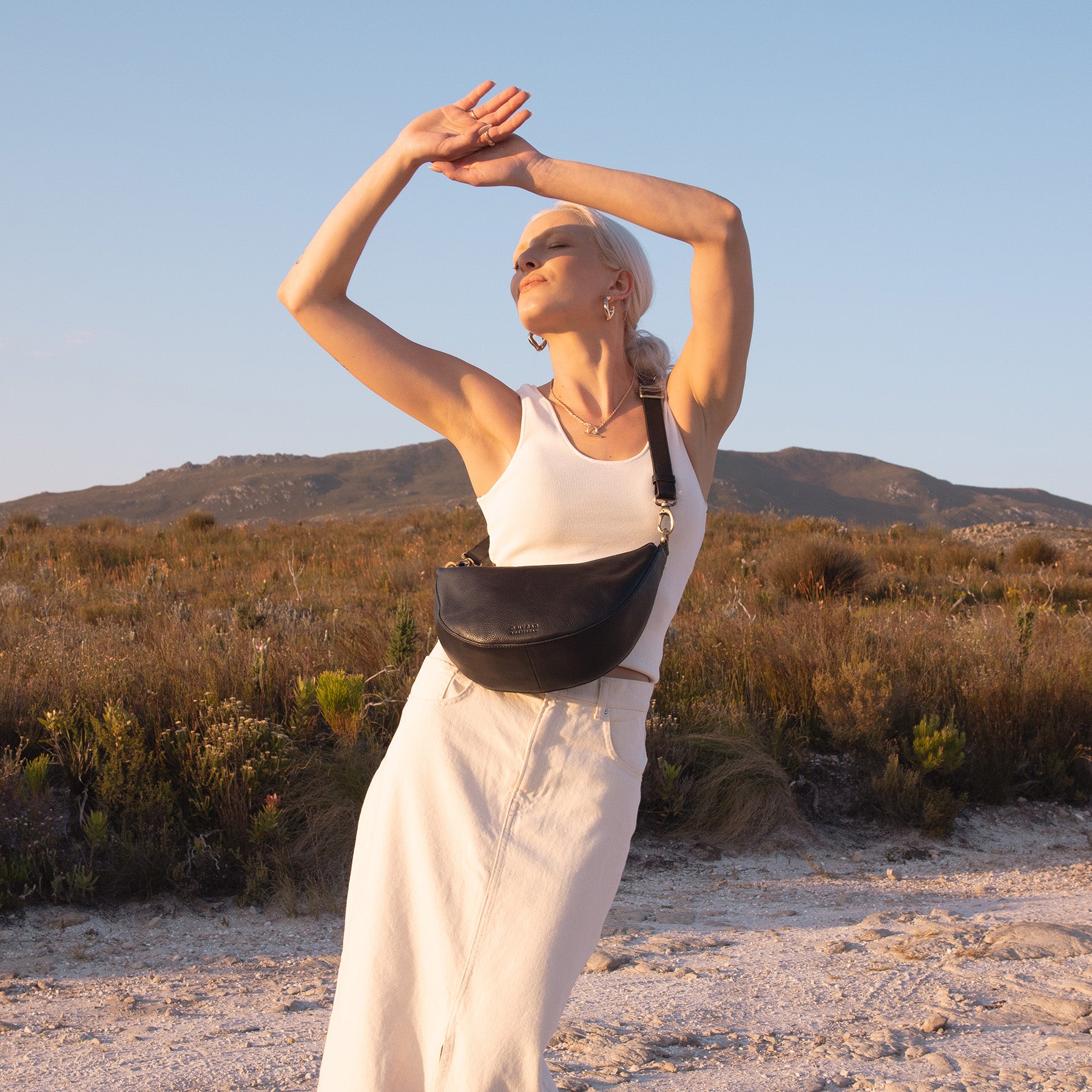 Leo Tasche - Leder Schwarz