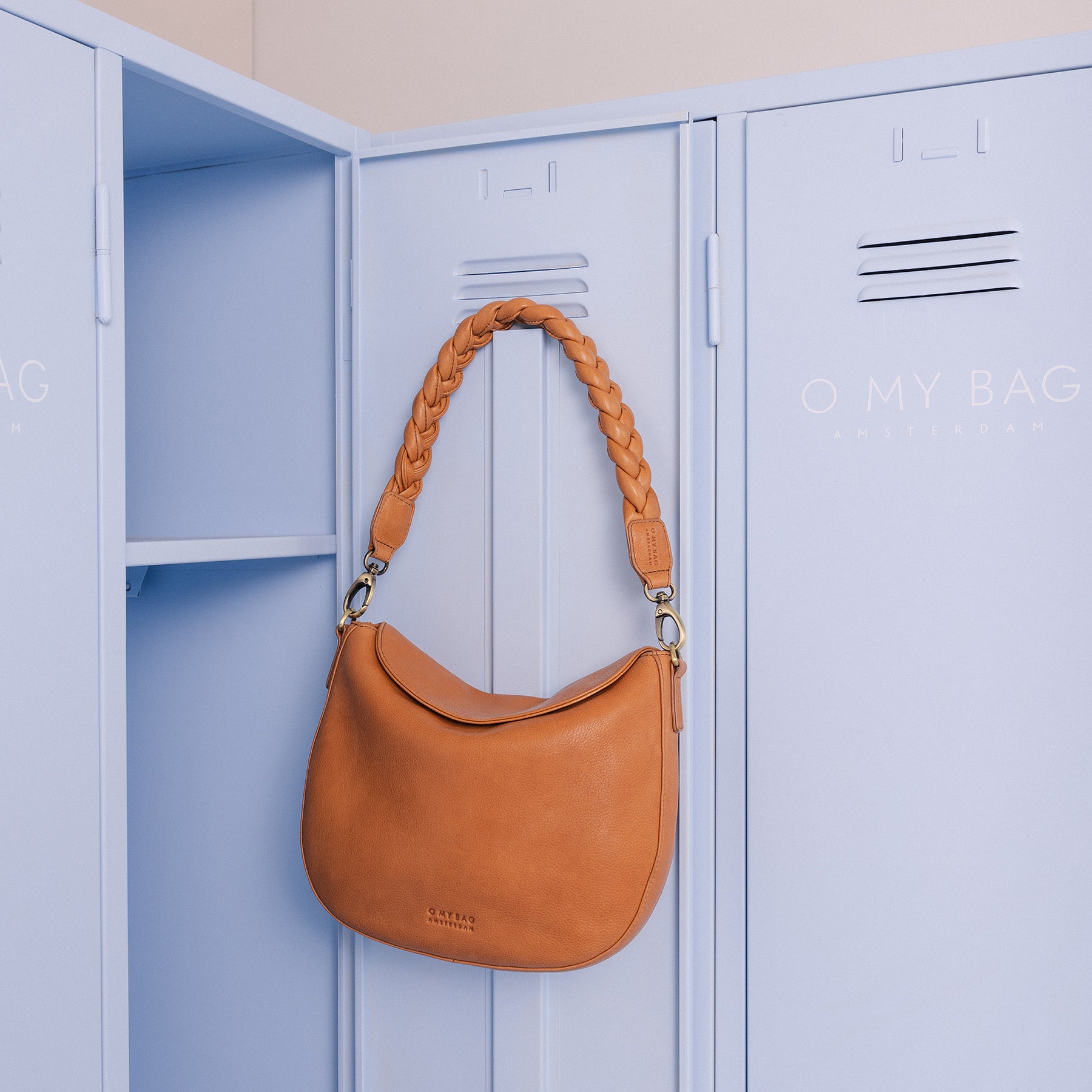 Lana Tasche - Leder Cognac mit zwei Straps