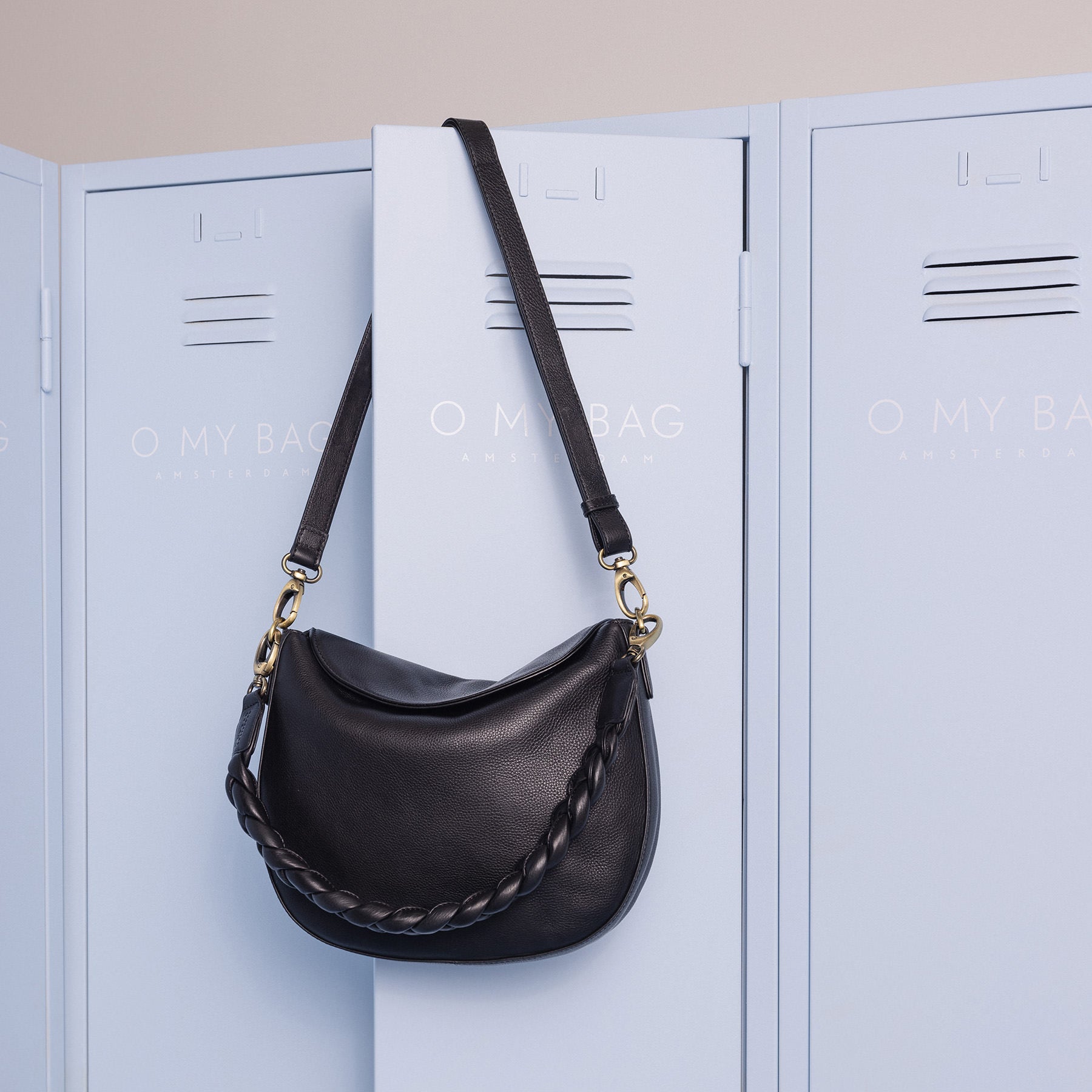 Lana Tasche - Leder Schwarz mit 2 Straps