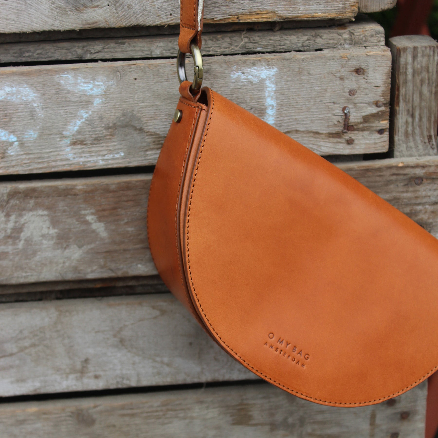 Laura Tasche - Leder Cognac mit 2 Straps